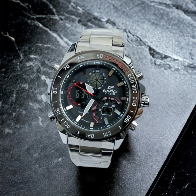 RELOJ EDIFICE DOBLE HORA