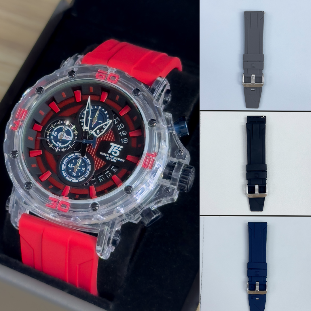 RELOJ T5 4 PULSOS REDONDO