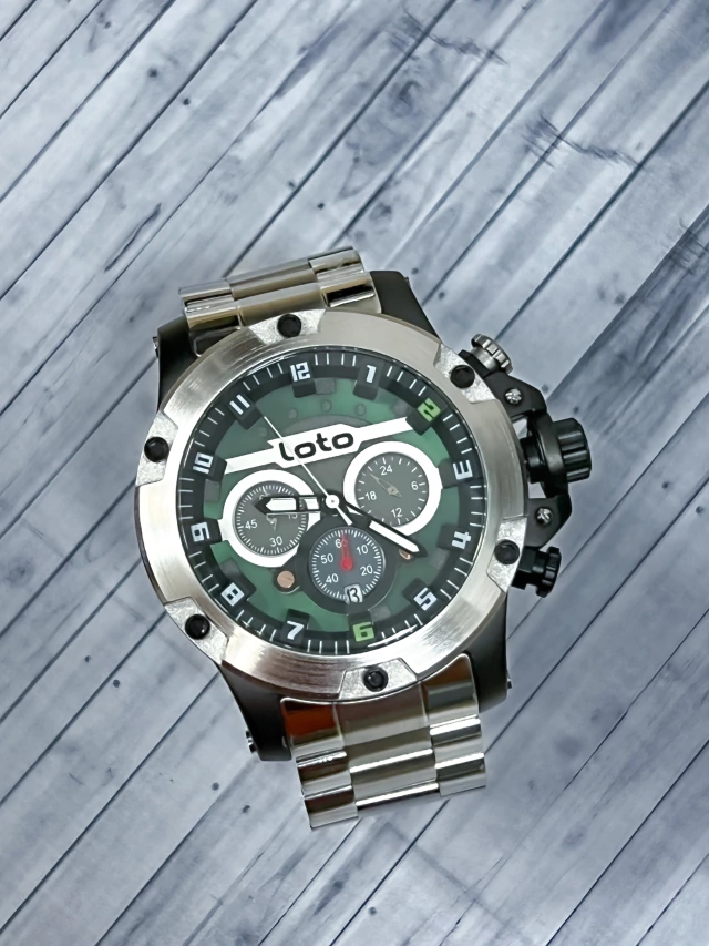 RELOJ LOTO METALICO FUNCIONAL