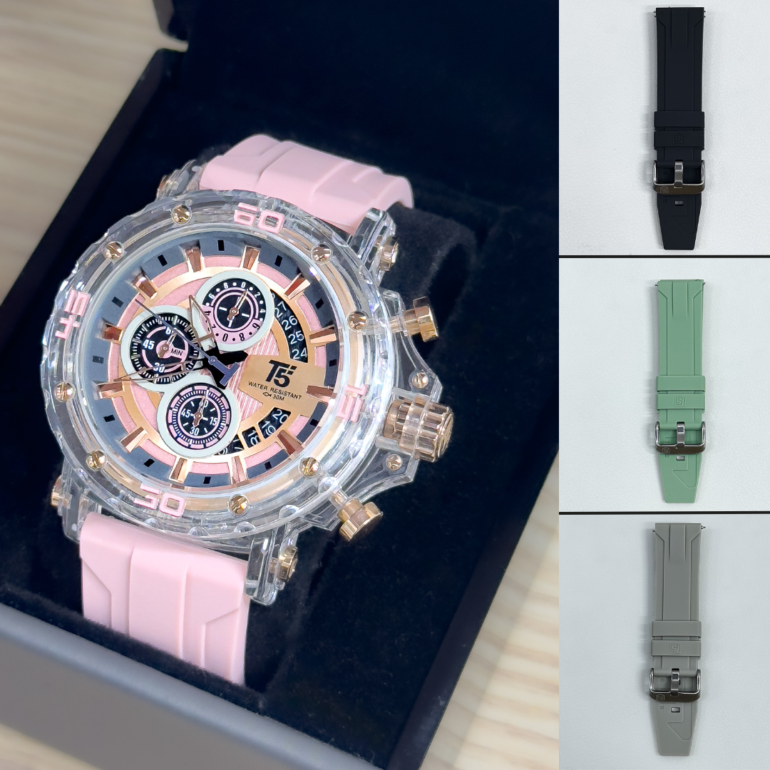 RELOJ T5 4 PULSOS REDONDO