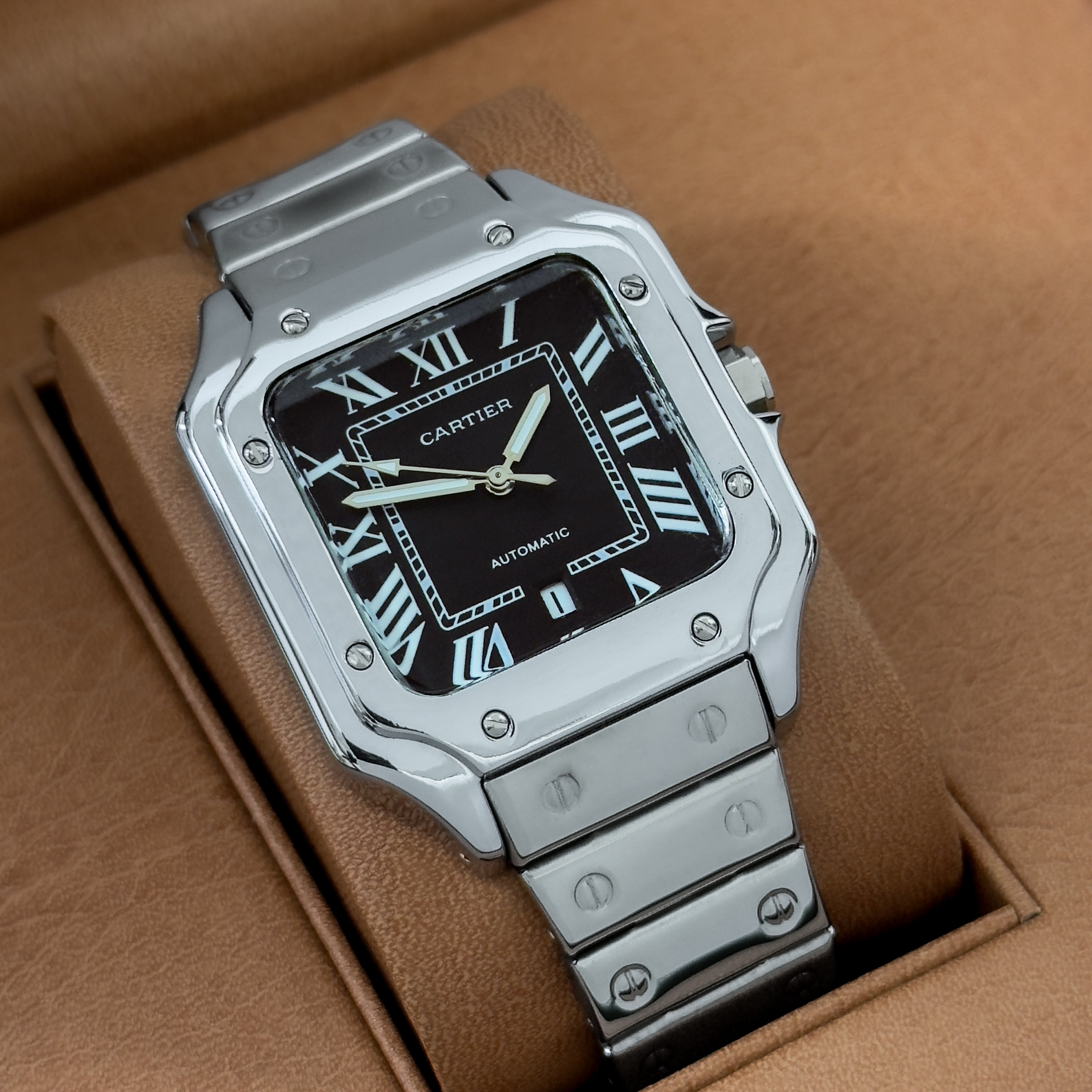 RELOJ SANTOS GLAMOUR METALICO