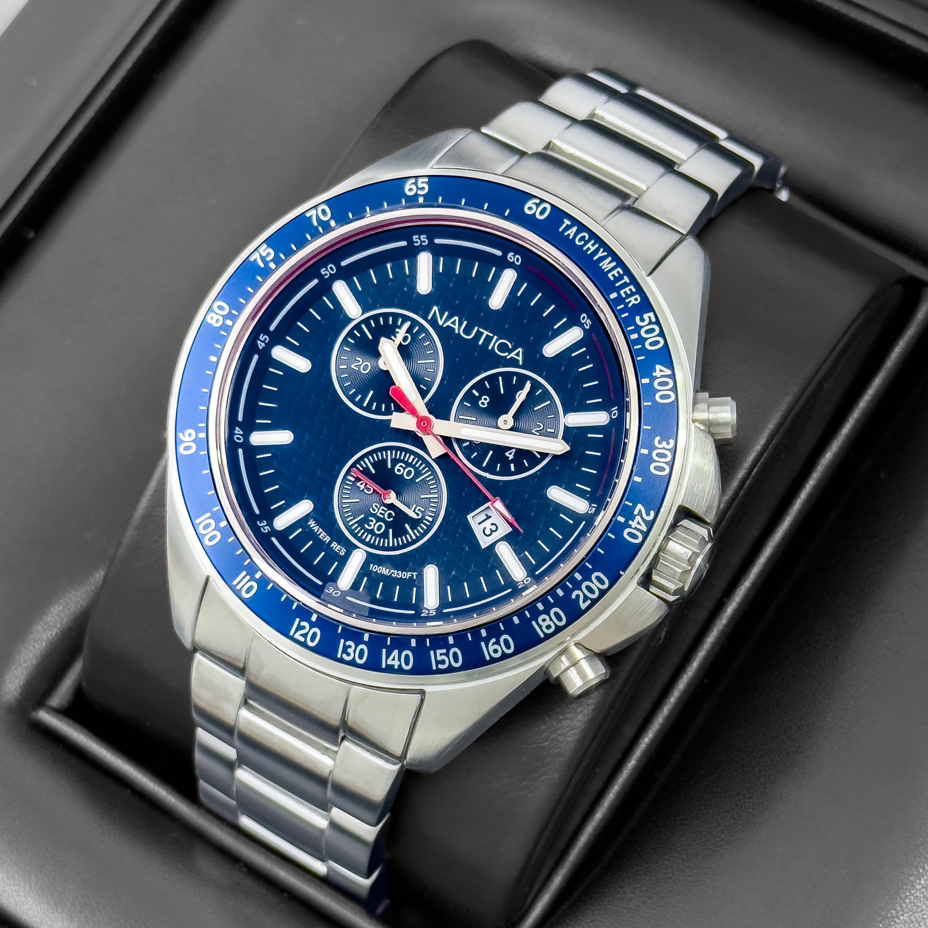 RELOJ NAUTICA METALICO HOMBRE