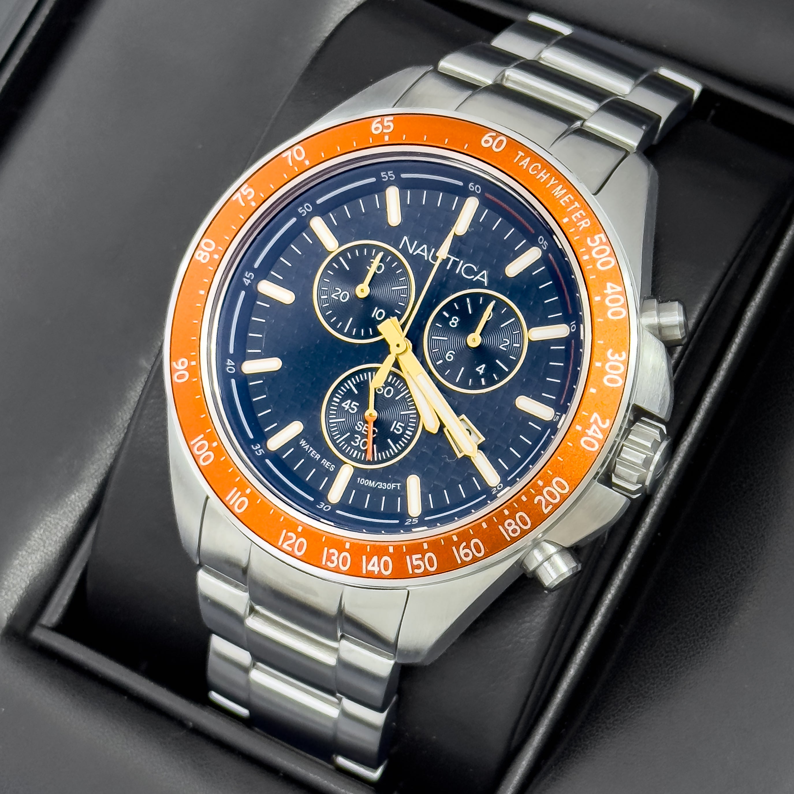 RELOJ NAUTICA METALICO HOMBRE