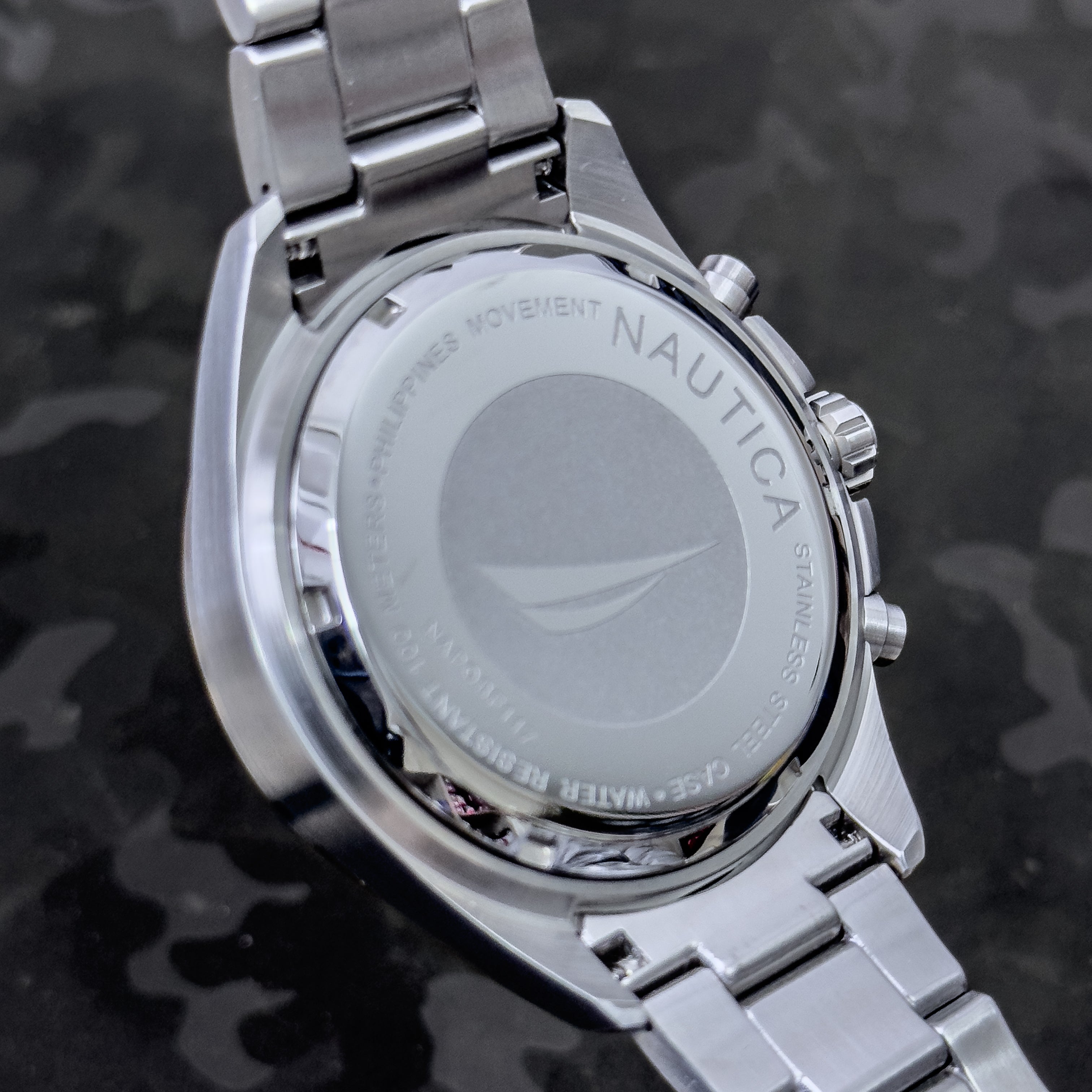 RELOJ NAUTICA METALICO HOMBRE