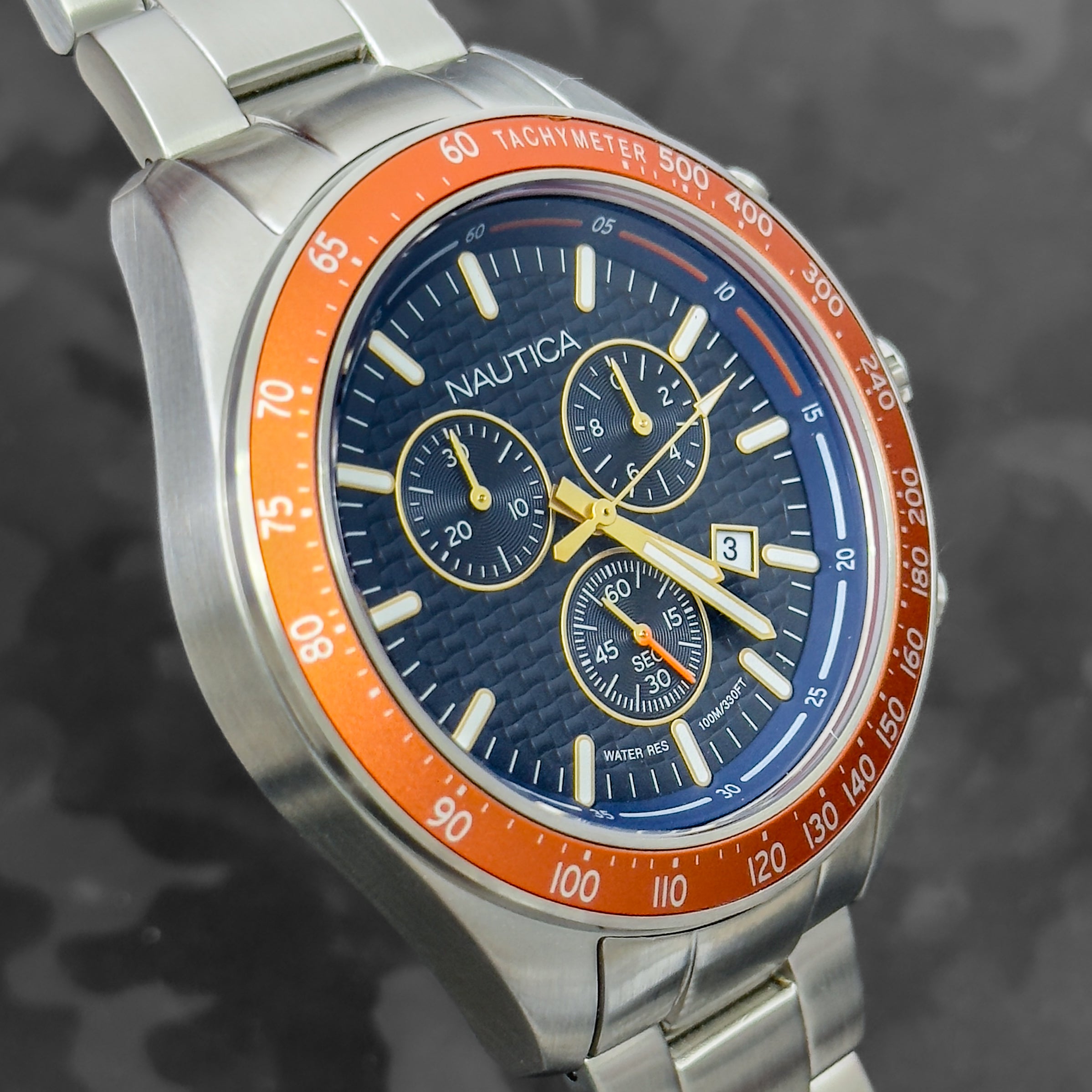 RELOJ NAUTICA METALICO HOMBRE
