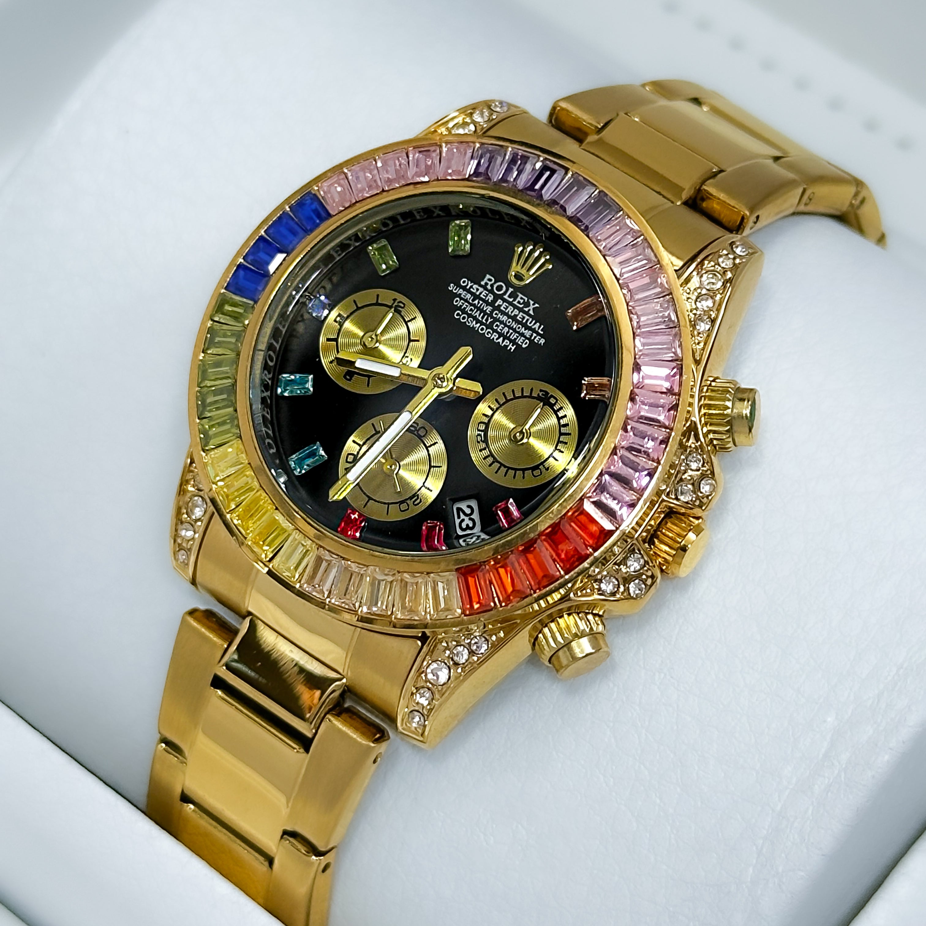 RELOJ RX PIEDRAS ARCOIRIS