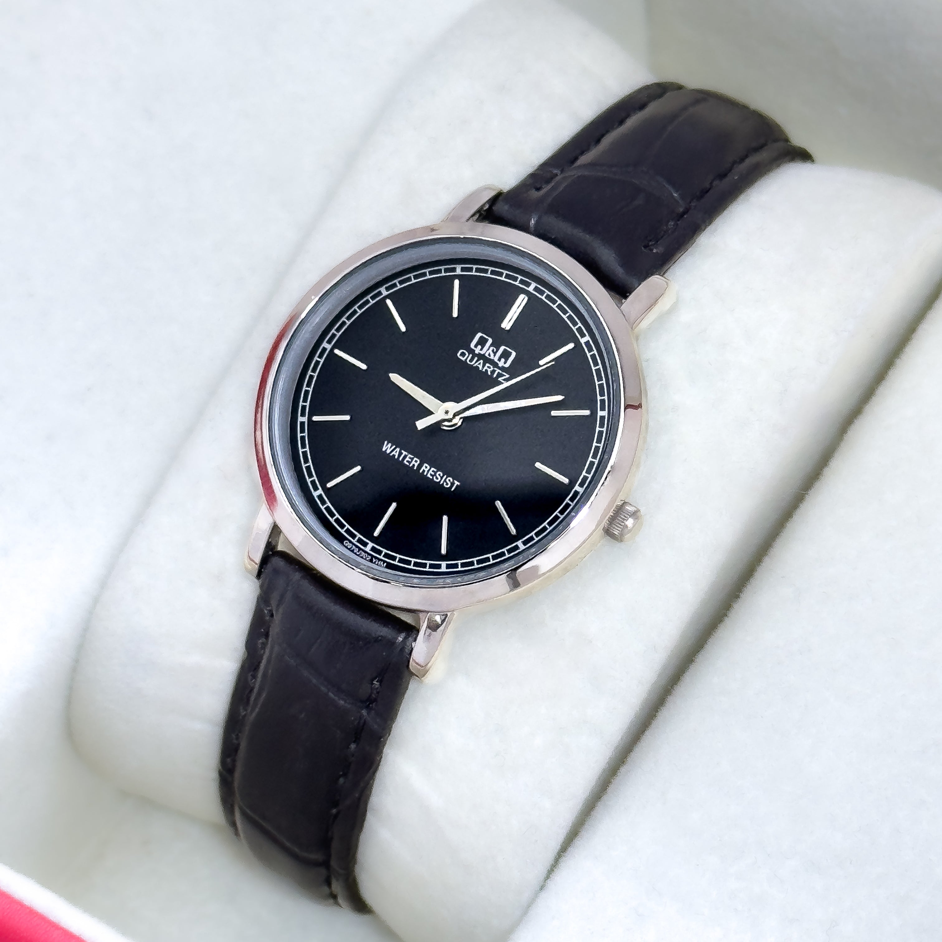 RELOJ Q&Q CLASICO ELEGANTE CUERO