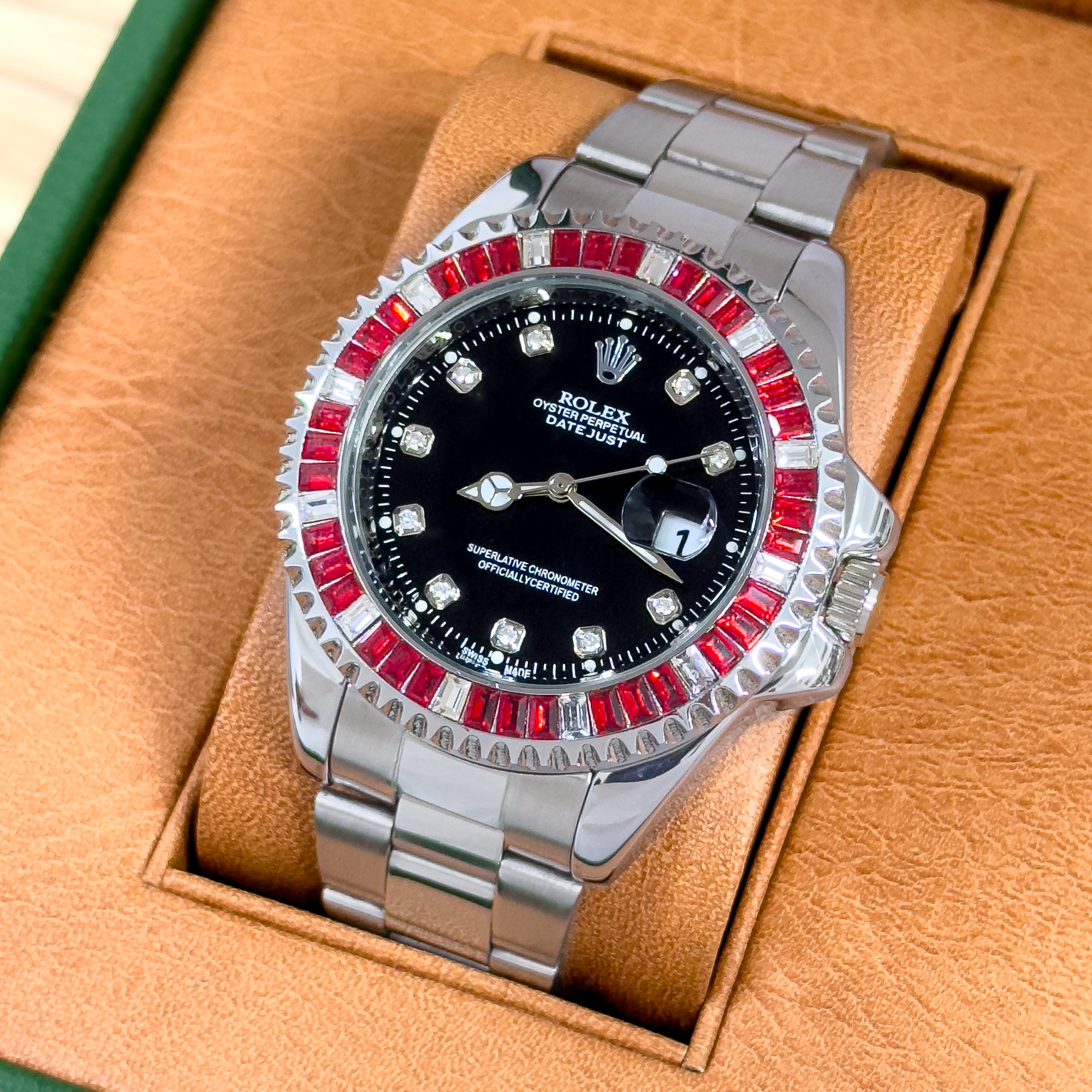 RELOJ RX PIEDRAS INCRUSTADAS