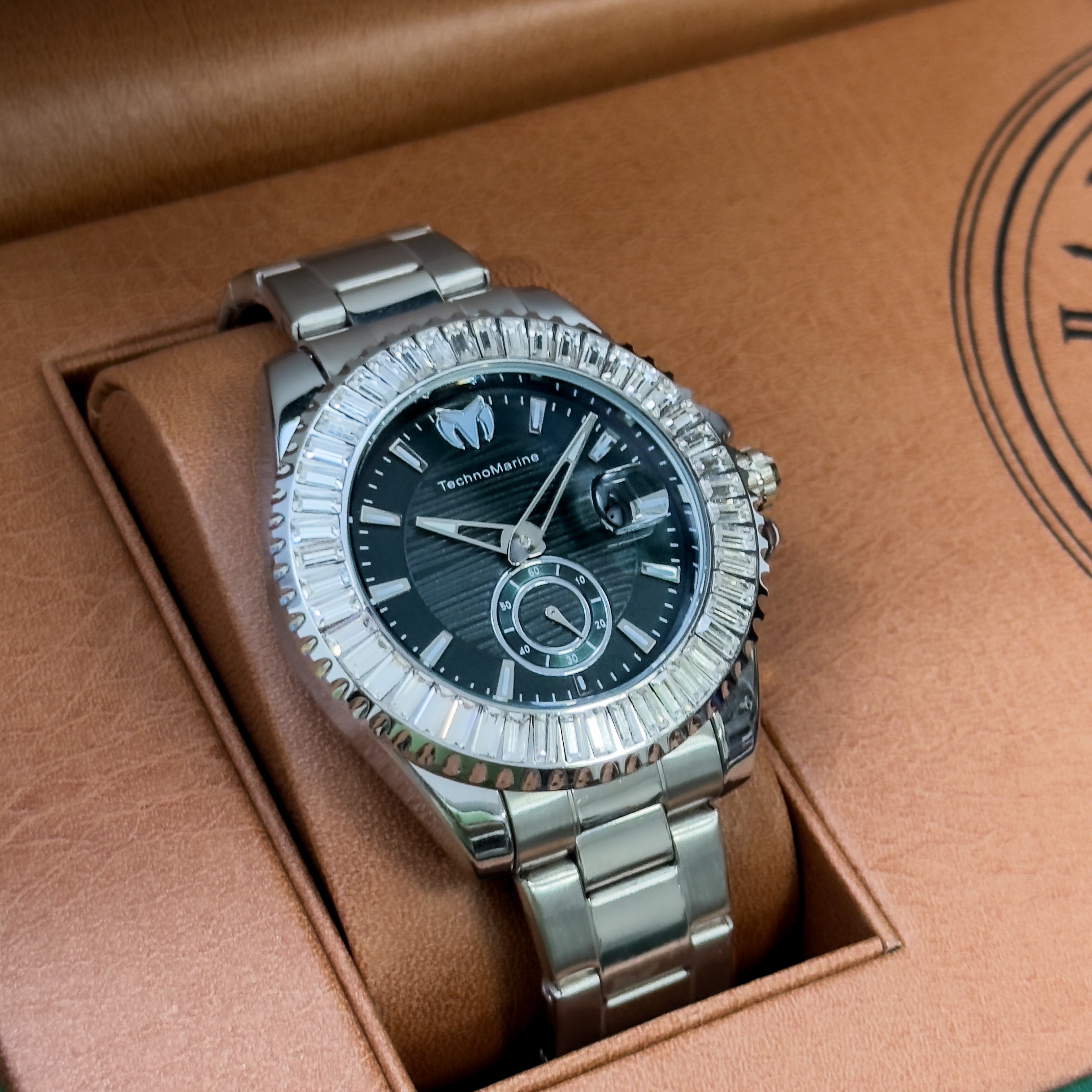 RELOJ T-MARINE METALICO BRILLANTES