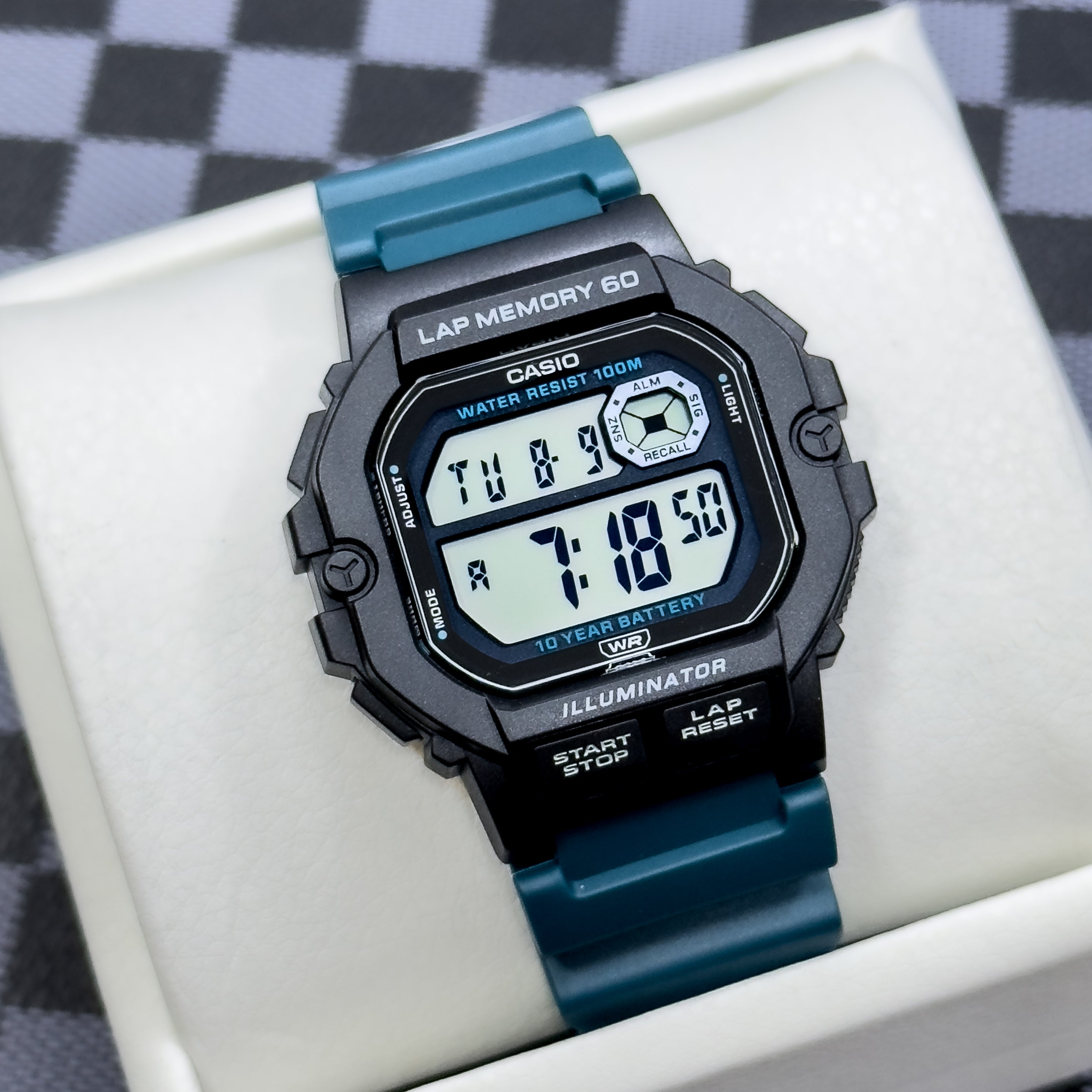 RELOJ CASIO ILLUMINATOR DEPORTIVO WS-1400