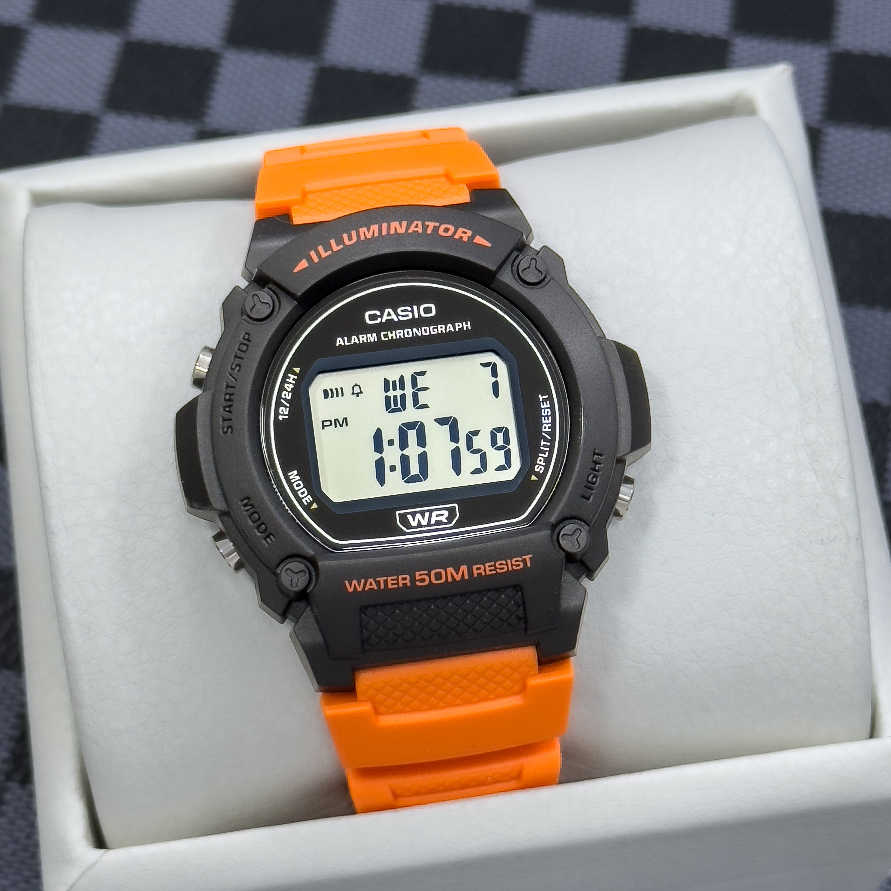 RELOJ CASIO ILLUMINATOR DEPORTIVO W-219