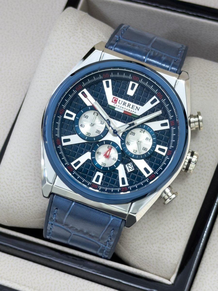 Reloj Curren Royal Navy Cronógrafo en Cuero - Relojes 24K