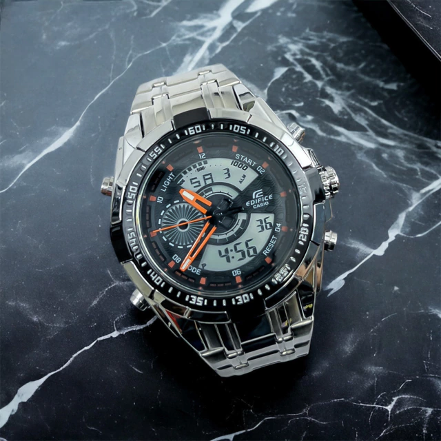 RELOJ EDIFICE METALICO DOBLE HORA