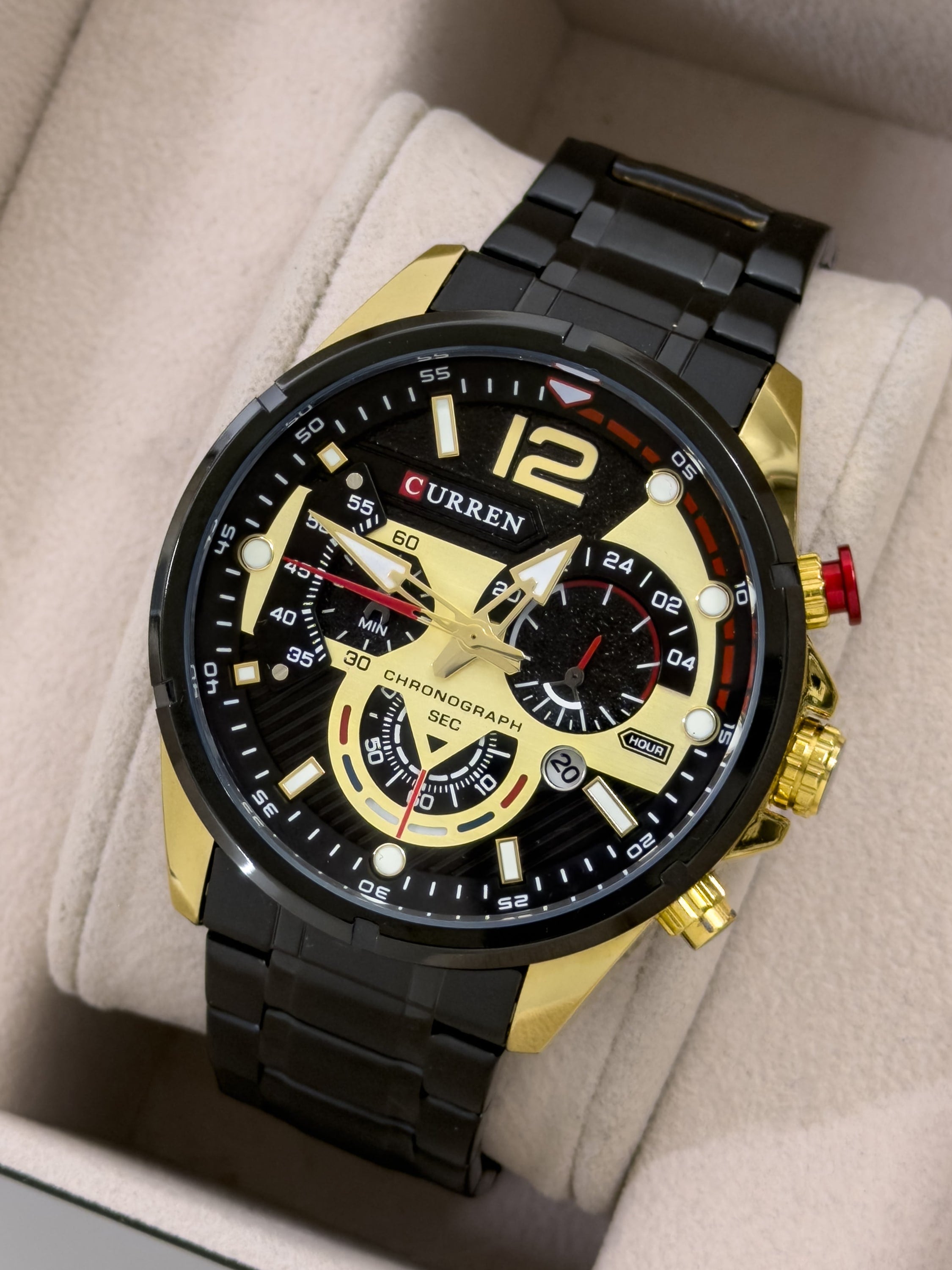 Reloj Curren Commander - Edición Golden Stealth | 24K Relojes