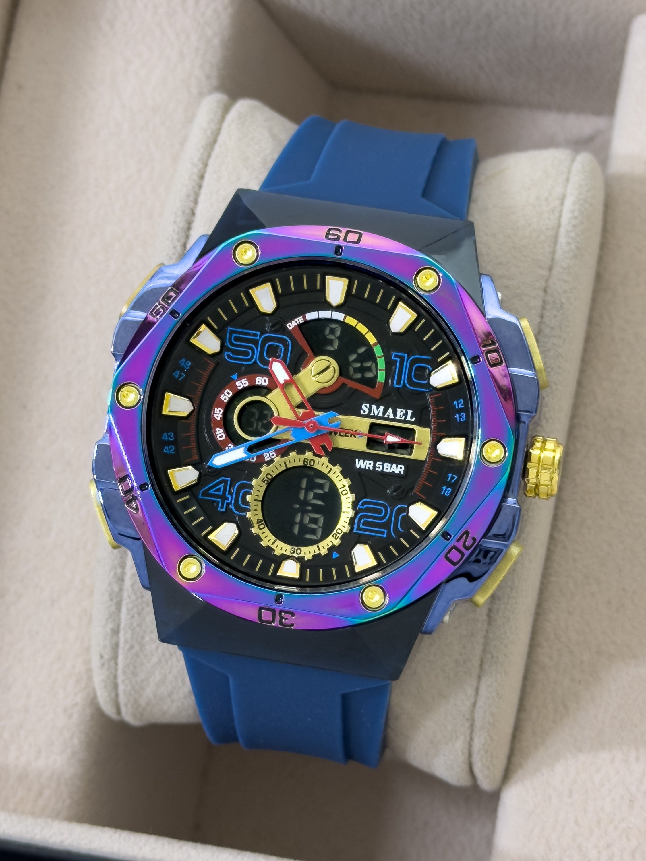 SMAEL Stealth Geometric - Tornasol | 24K Relojes