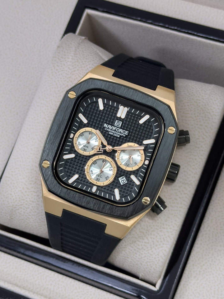Reloj para Hombre Naviforce Apex Chrono - Oro Rosa Eclipse | 24K Relojes