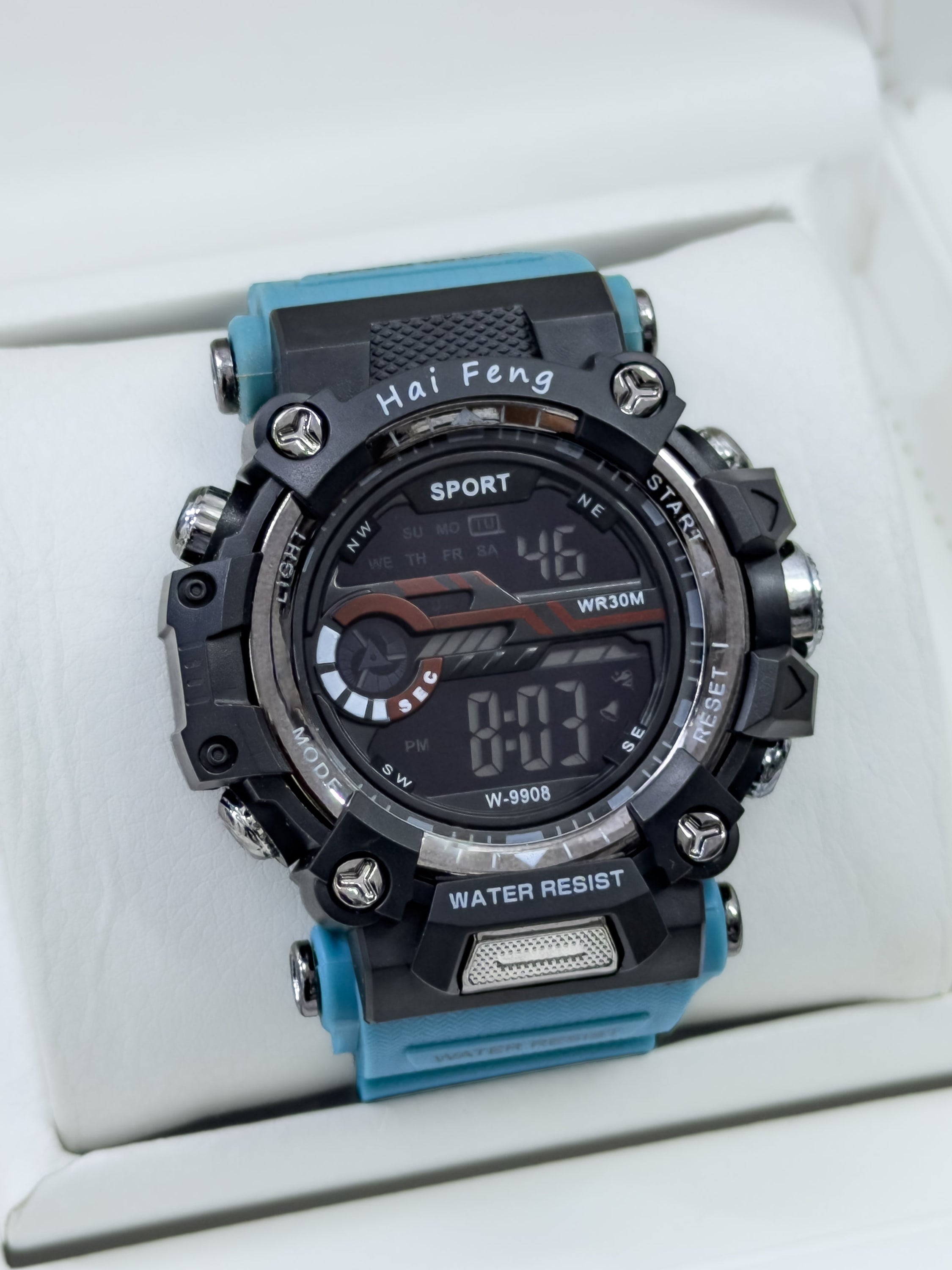 Reloj Para Hombre Hai Feng Iron Squad - Azul Glaciar | 24K Relojes
