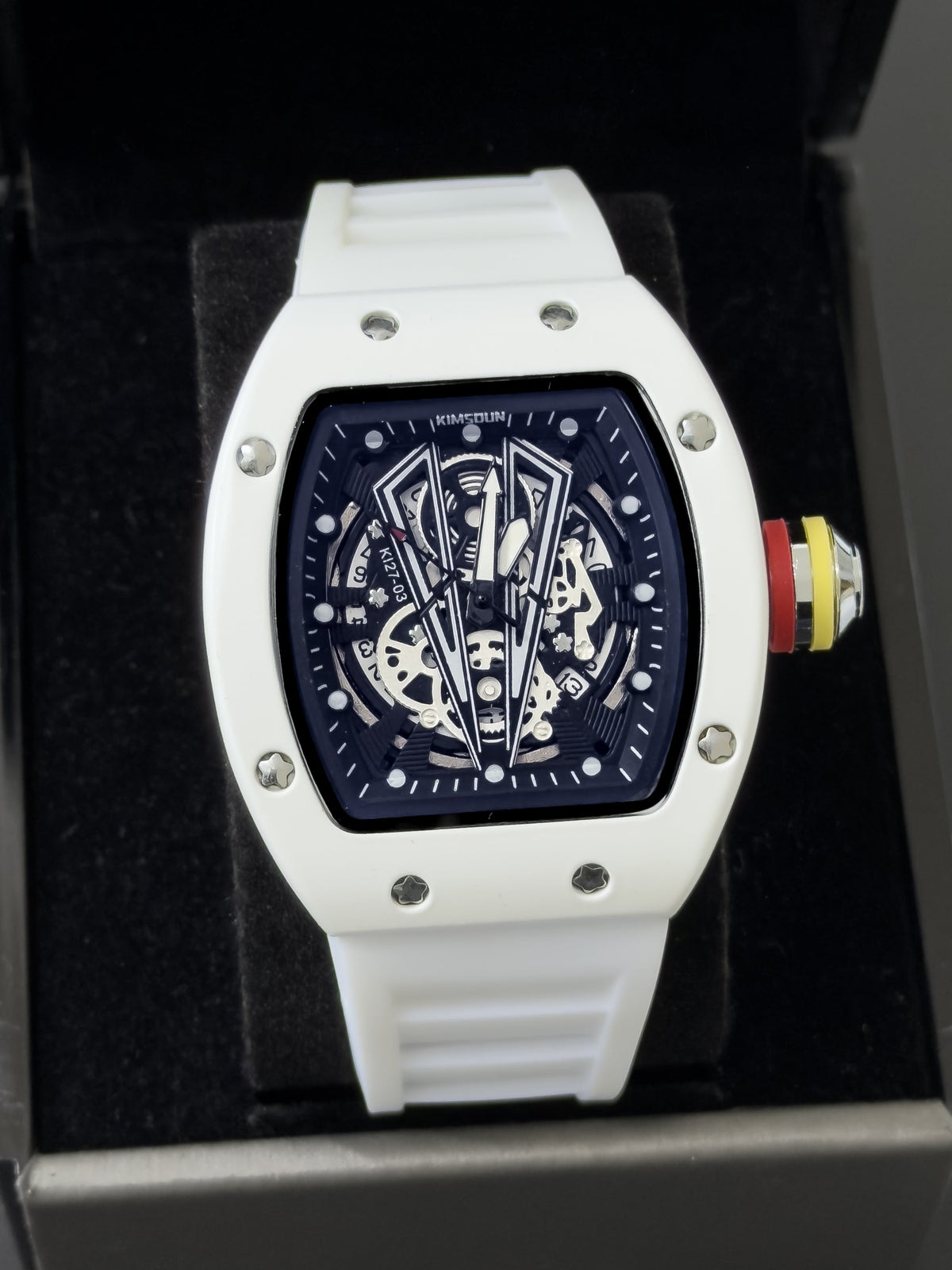 Reloj Kimsoun Chronos - Blanco Ártico | 24K Relojes