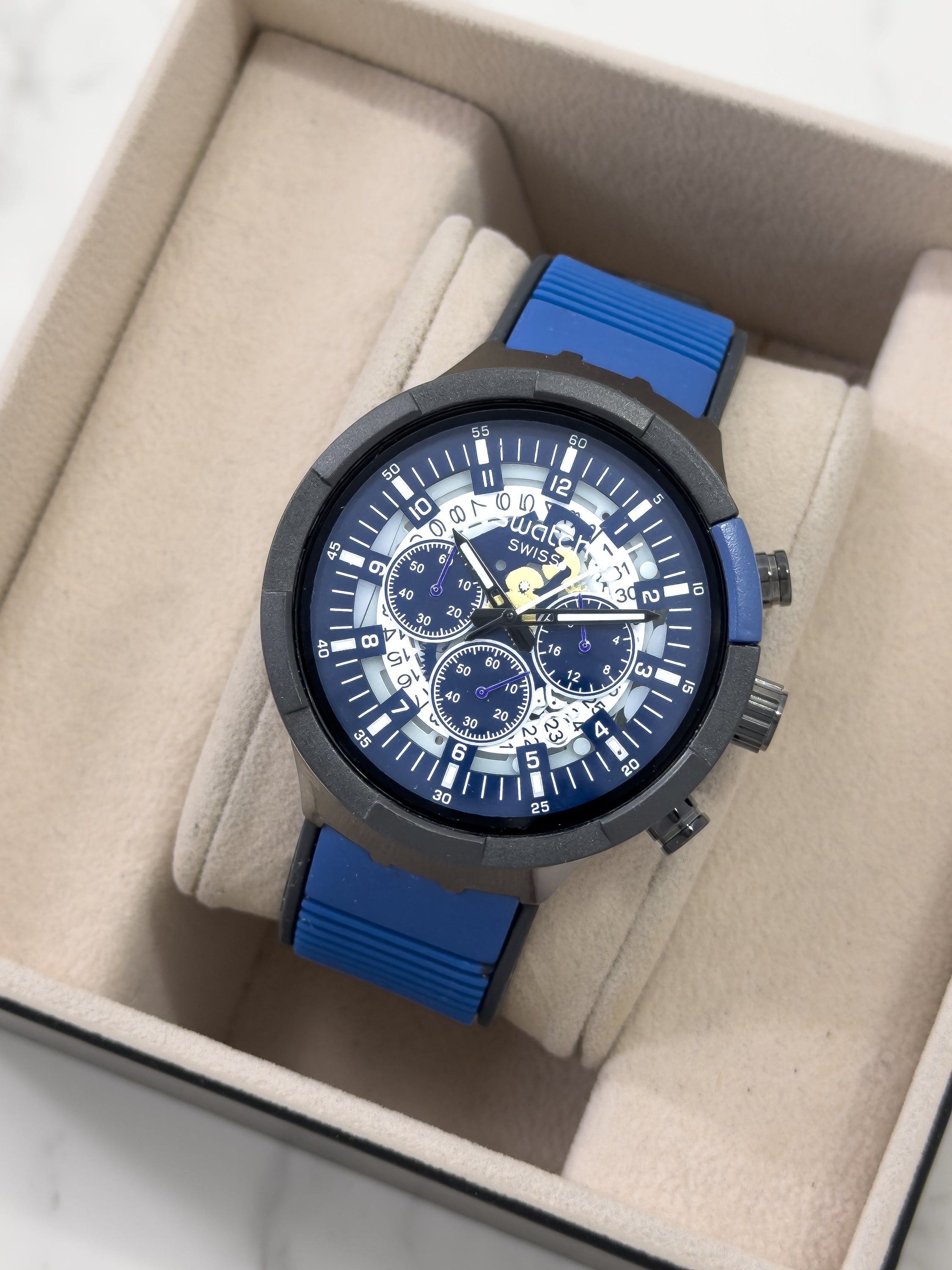 Reloj para Hombre Serie AeroTrack - AZUL | 24K Relojes