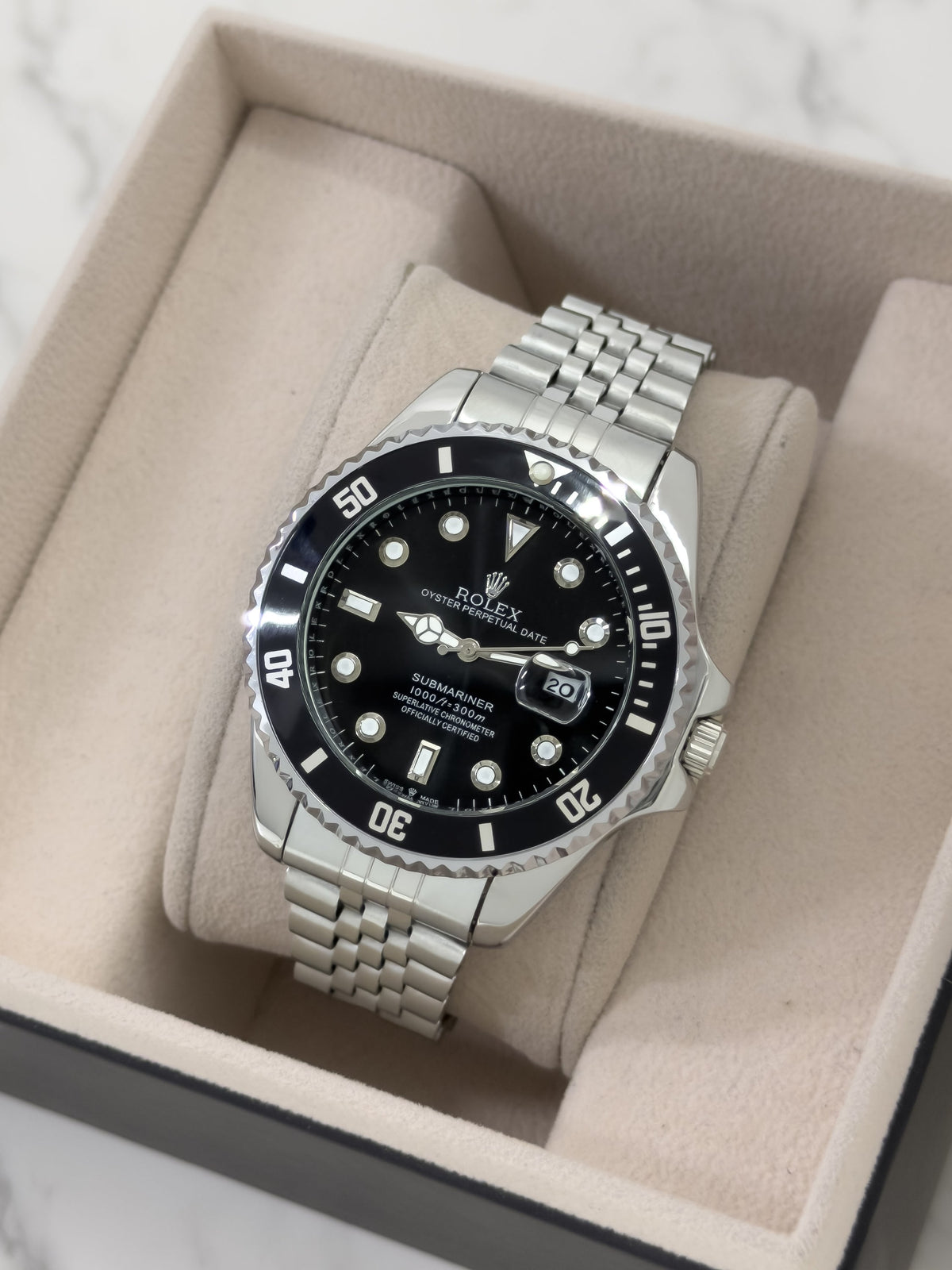 RELOJ RX SUB METALICO - PLATEADO - NEGRO | 24K Relojes