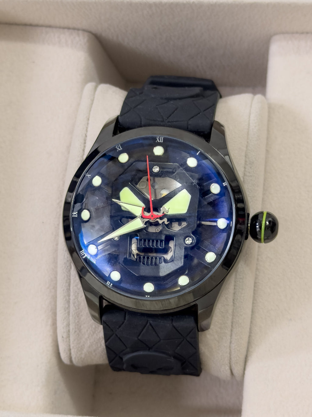 Reloj para Hombre the Skull Saint - Sombra Ónix | 24K Relojes