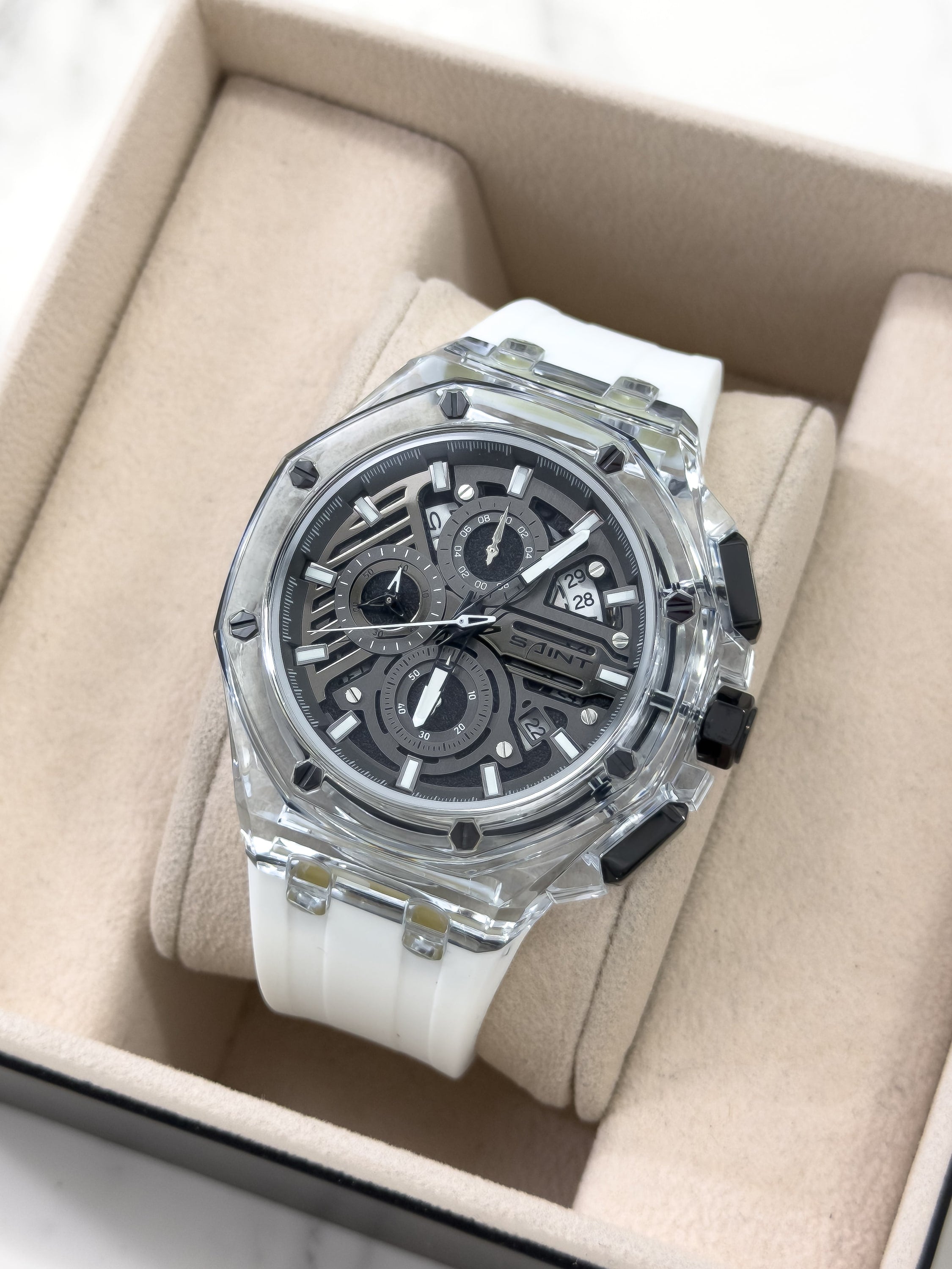 Reloj Saint Phantom X - Ice Silver | 24K Relojes