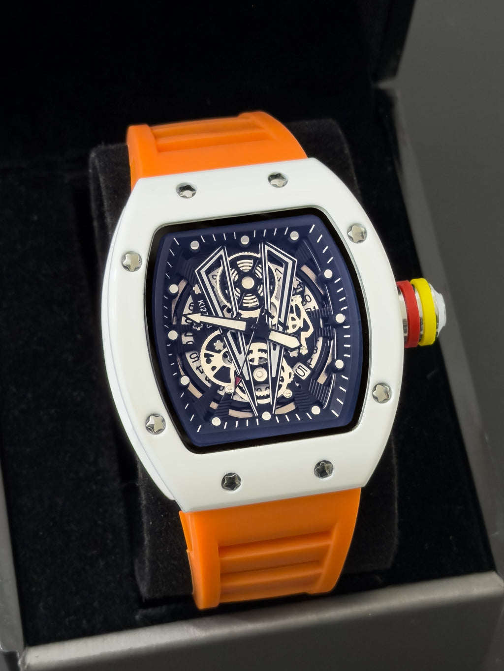Reloj Kimsoun Chronos - Naranja Atardecer | 24K Relojes