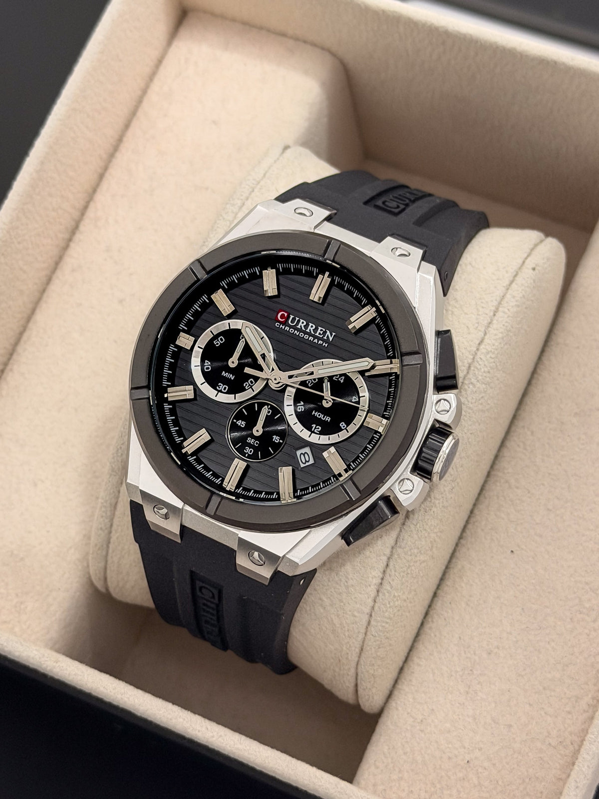 RELOJ CURREN TITANIUM FORCE - Steel Black | 24K Relojes