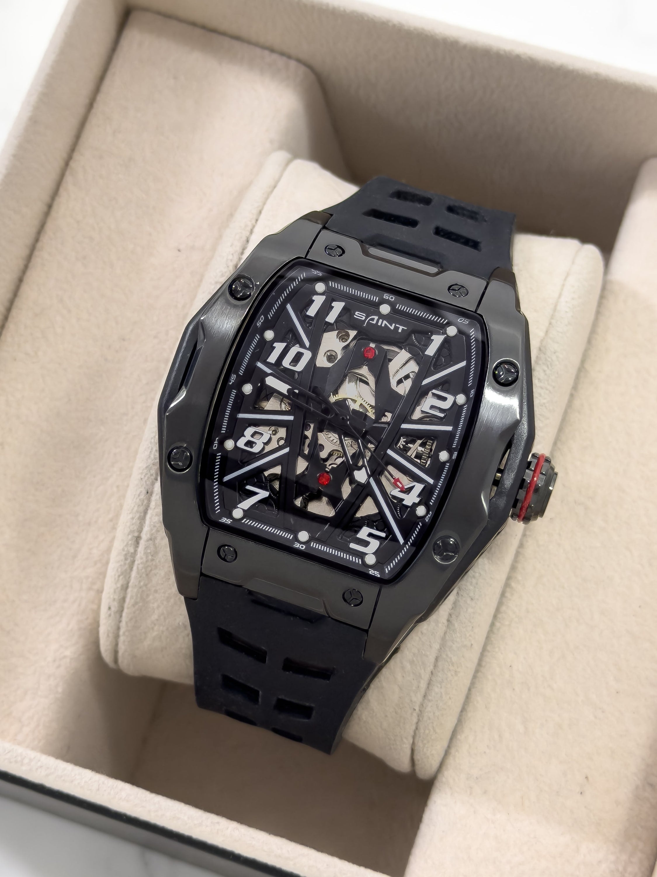 Reloj Saint Titan Skeleton Automático - NEGRO | 24K Relojes