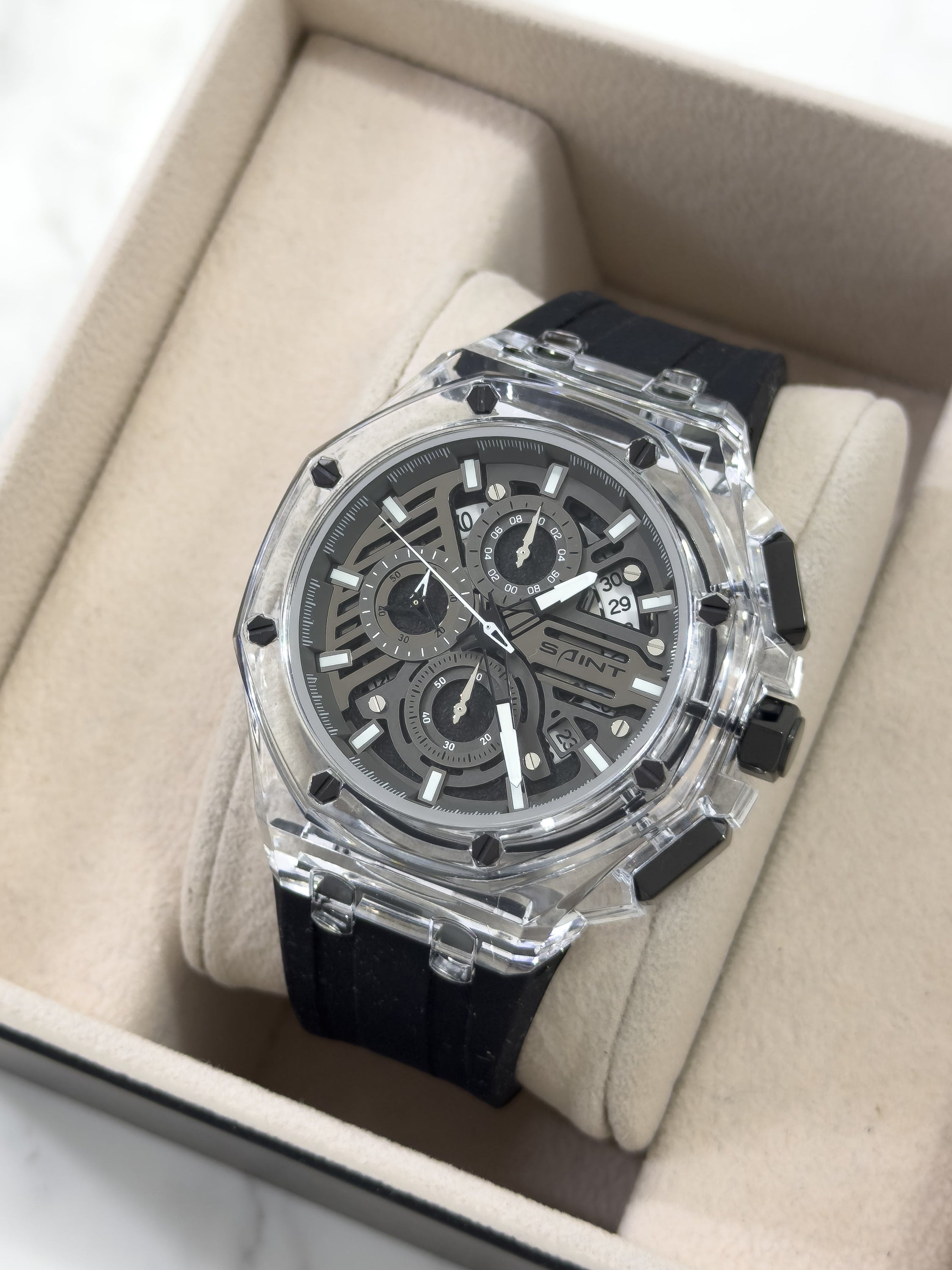 Reloj Saint Phantom X - Shadow Steel | 24K Relojes