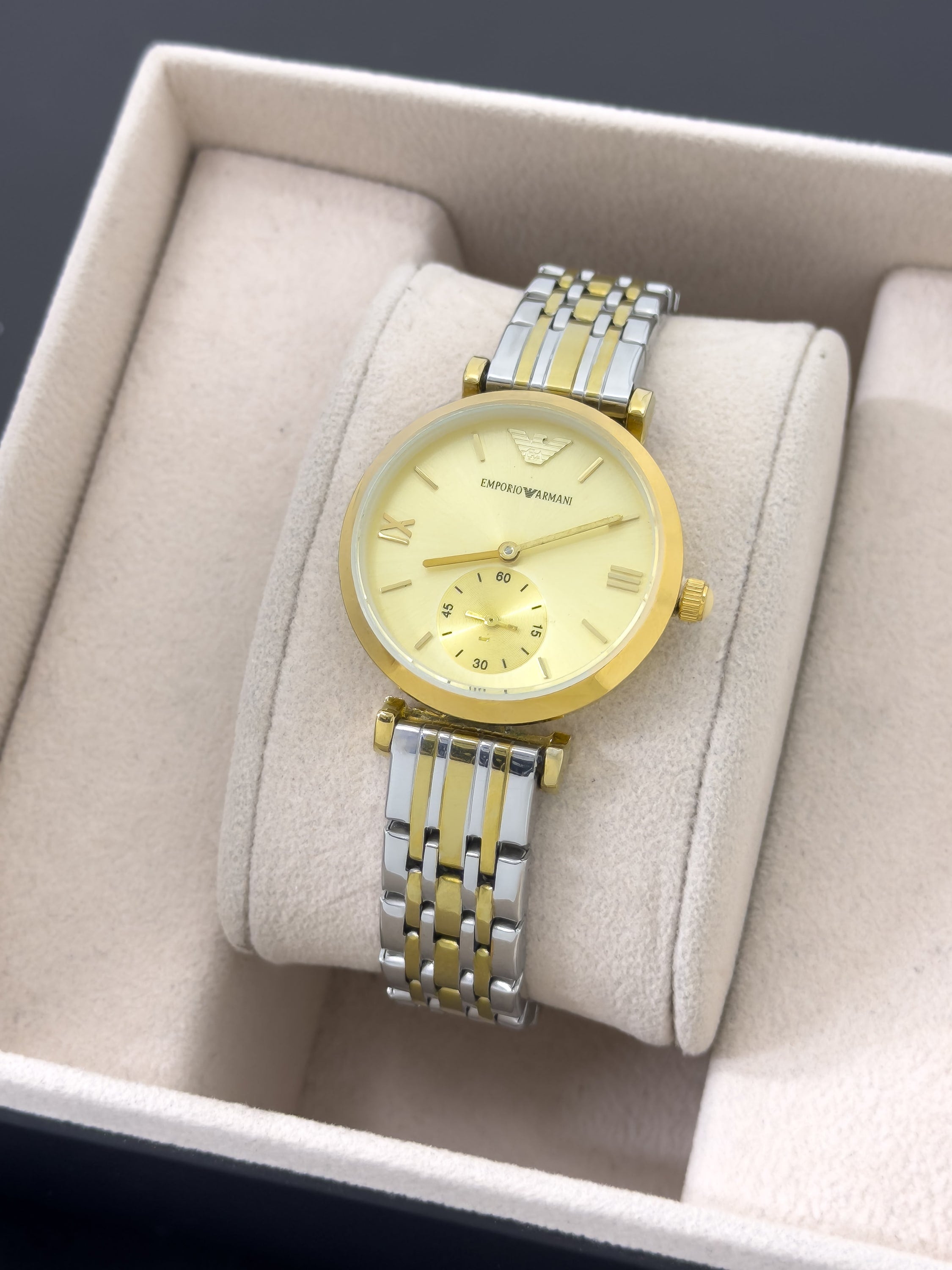 Reloj Clásico Bicolor "Symphony" - Bicolor Champagne | 24K Relojes
