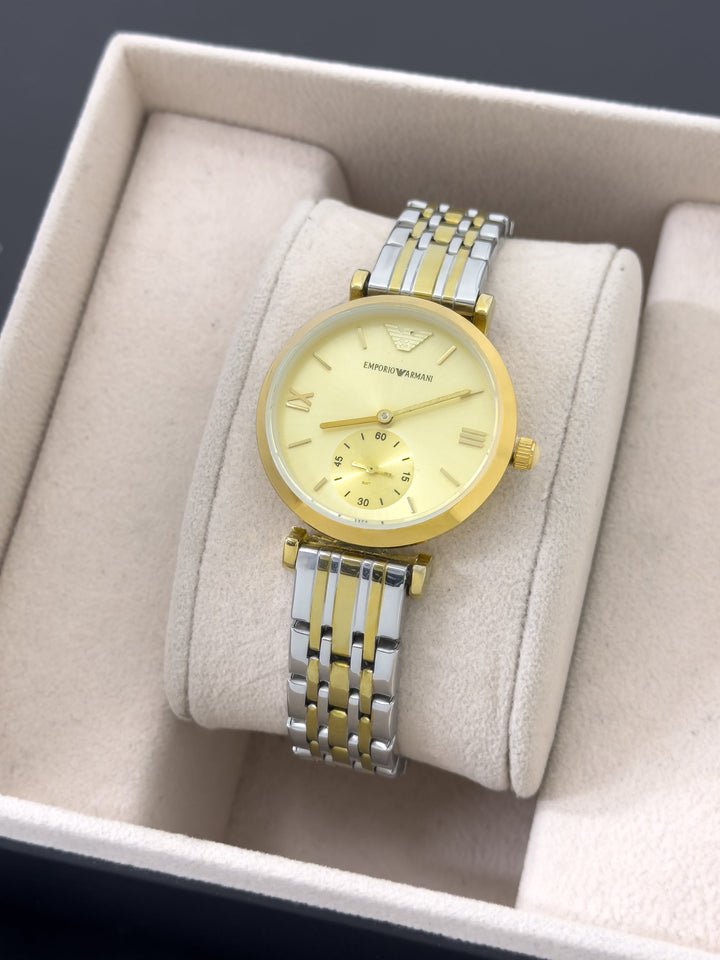 Reloj Clásico Bicolor "Symphony" - Bicolor Champagne | 24K Relojes