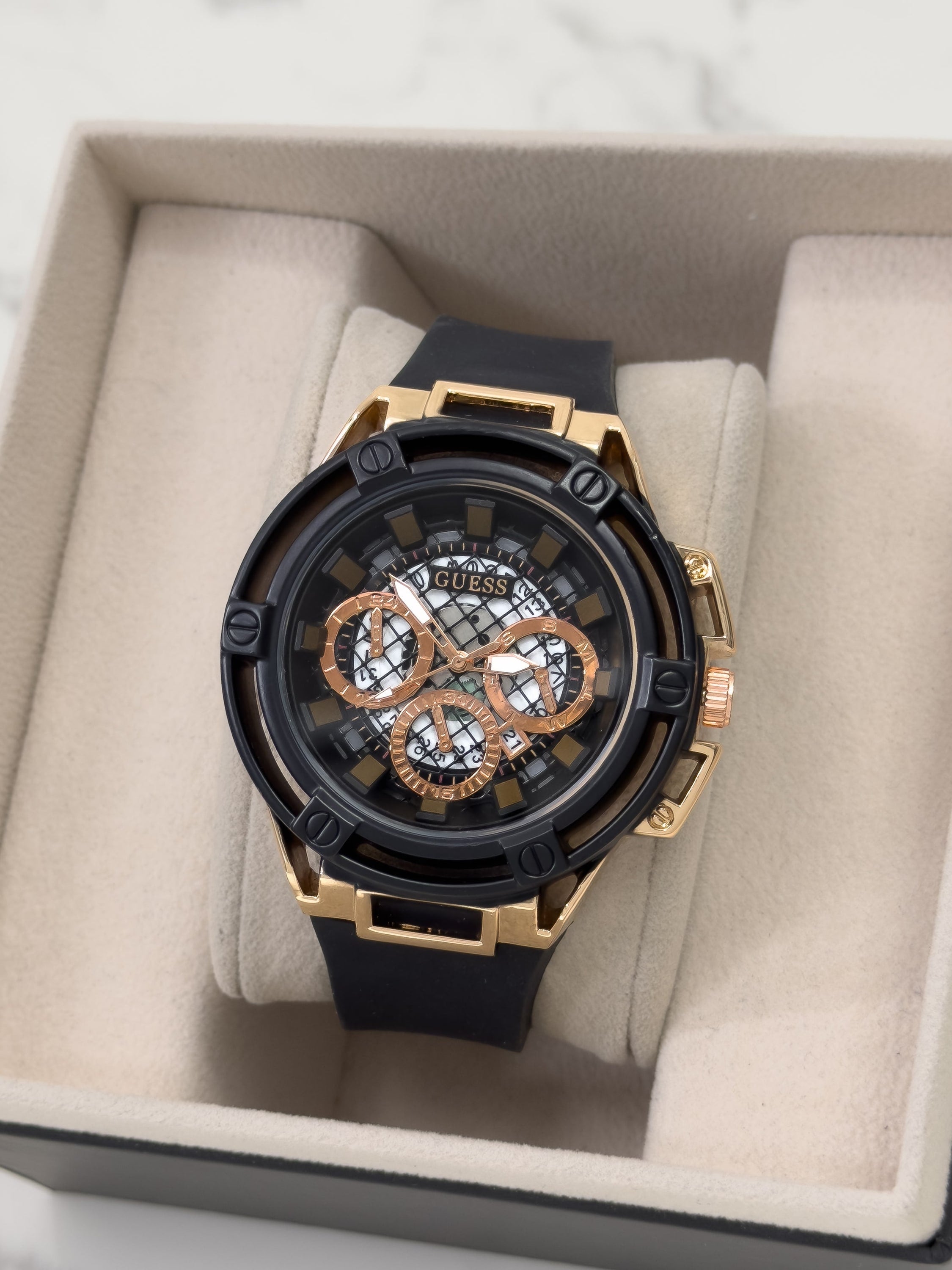 Reloj Deportivo Legacy Bold Sport - NEGRO - ORO ROSA | 24K Relojes