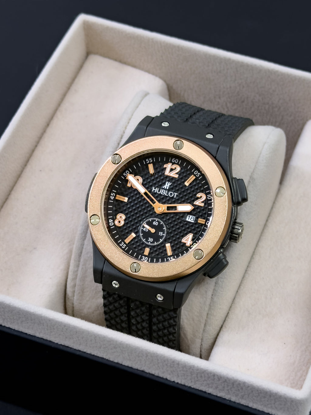 Reloj para Hombre Diamond Peak - Oro Rosa Nocturno | 24K Relojes