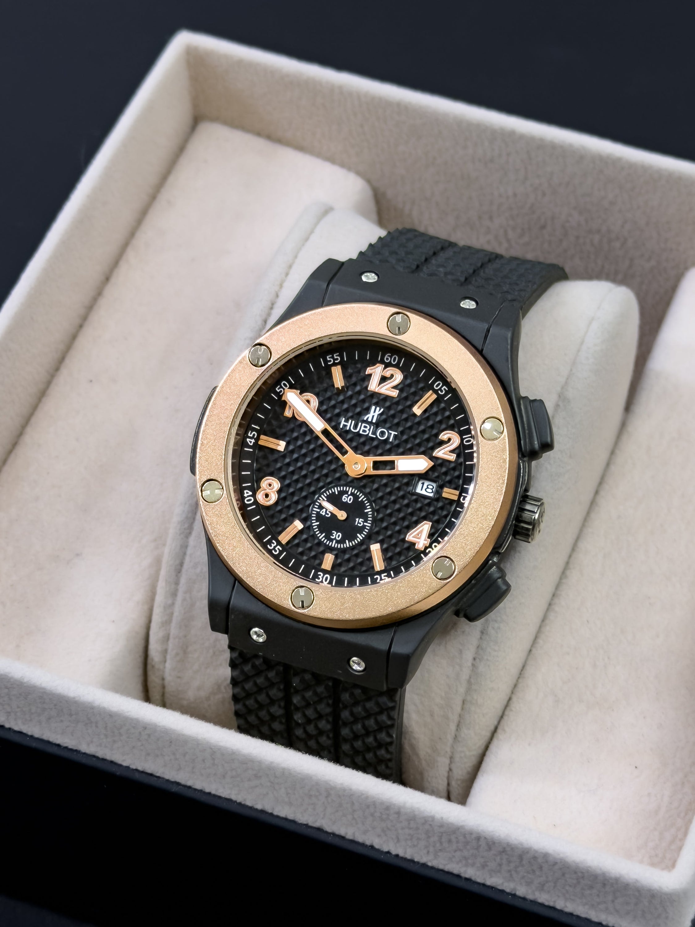 Reloj para Hombre Diamond Peak - Oro Rosa Nocturno | 24K Relojes