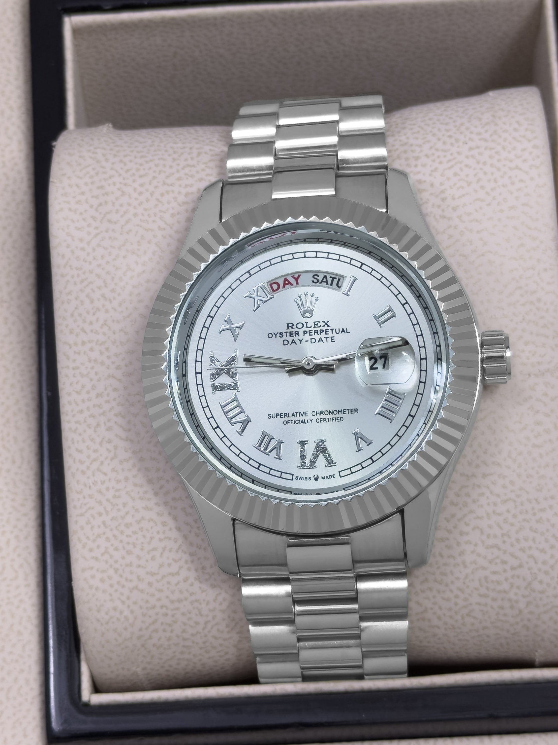 Reloj para Hombre Presidential Excellence - Pure Sterling | 24K Relojes