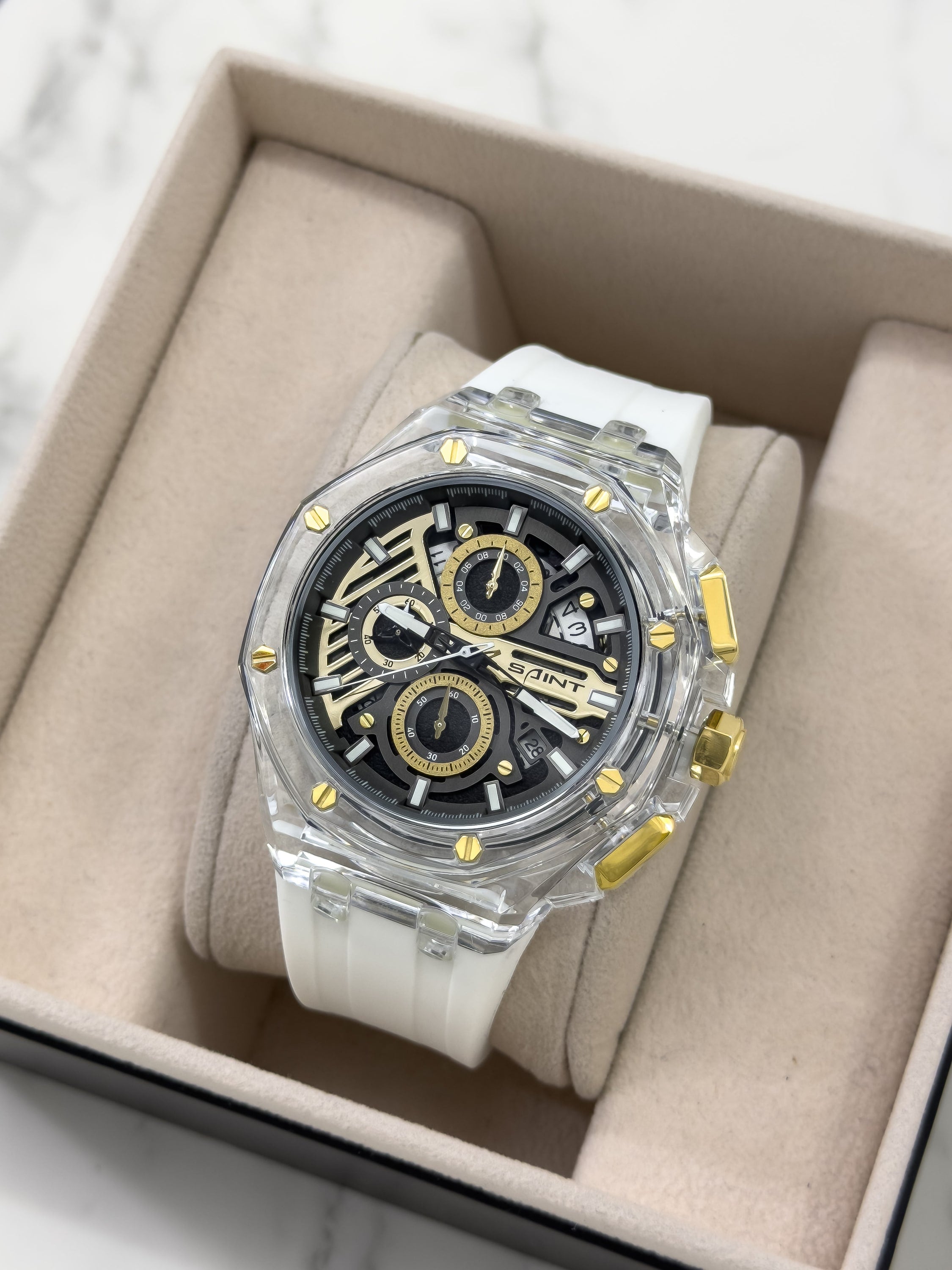 Reloj Saint Phantom X - Luminous Gold | 24K Relojes