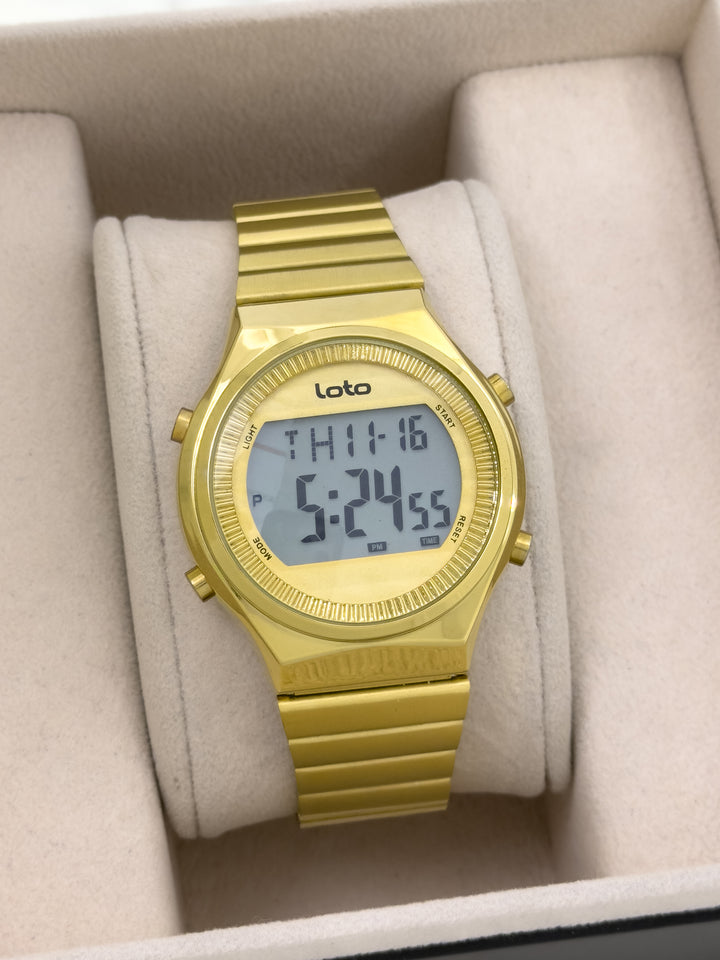 Reloj Digital Loto Dorado Urban - Urban Gold Digital | 24K Relojes