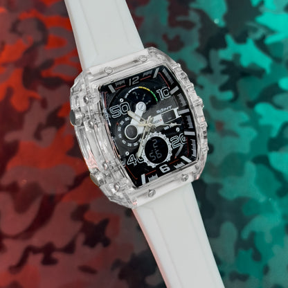RELOJ SAINT DOBLE HORA TRASNPARENTE