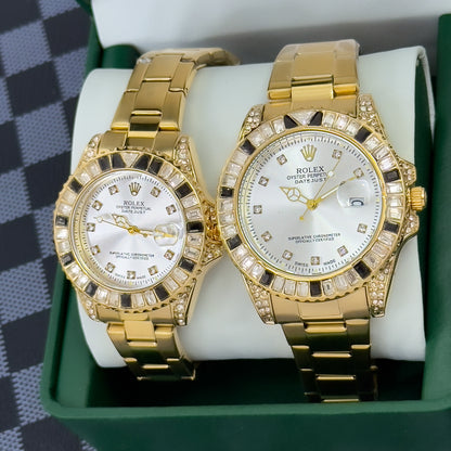 RELOJ RX PAREJAS  ROYAL DUO