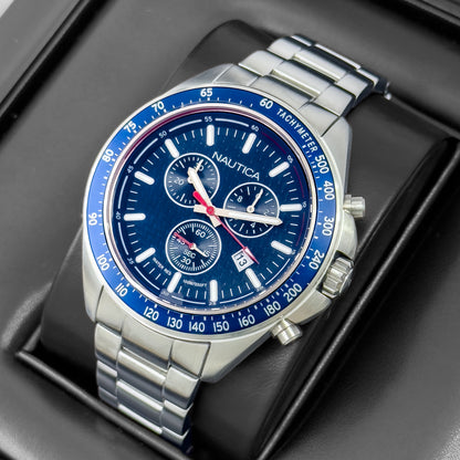 RELOJ NAUTICA METALICO HOMBRE