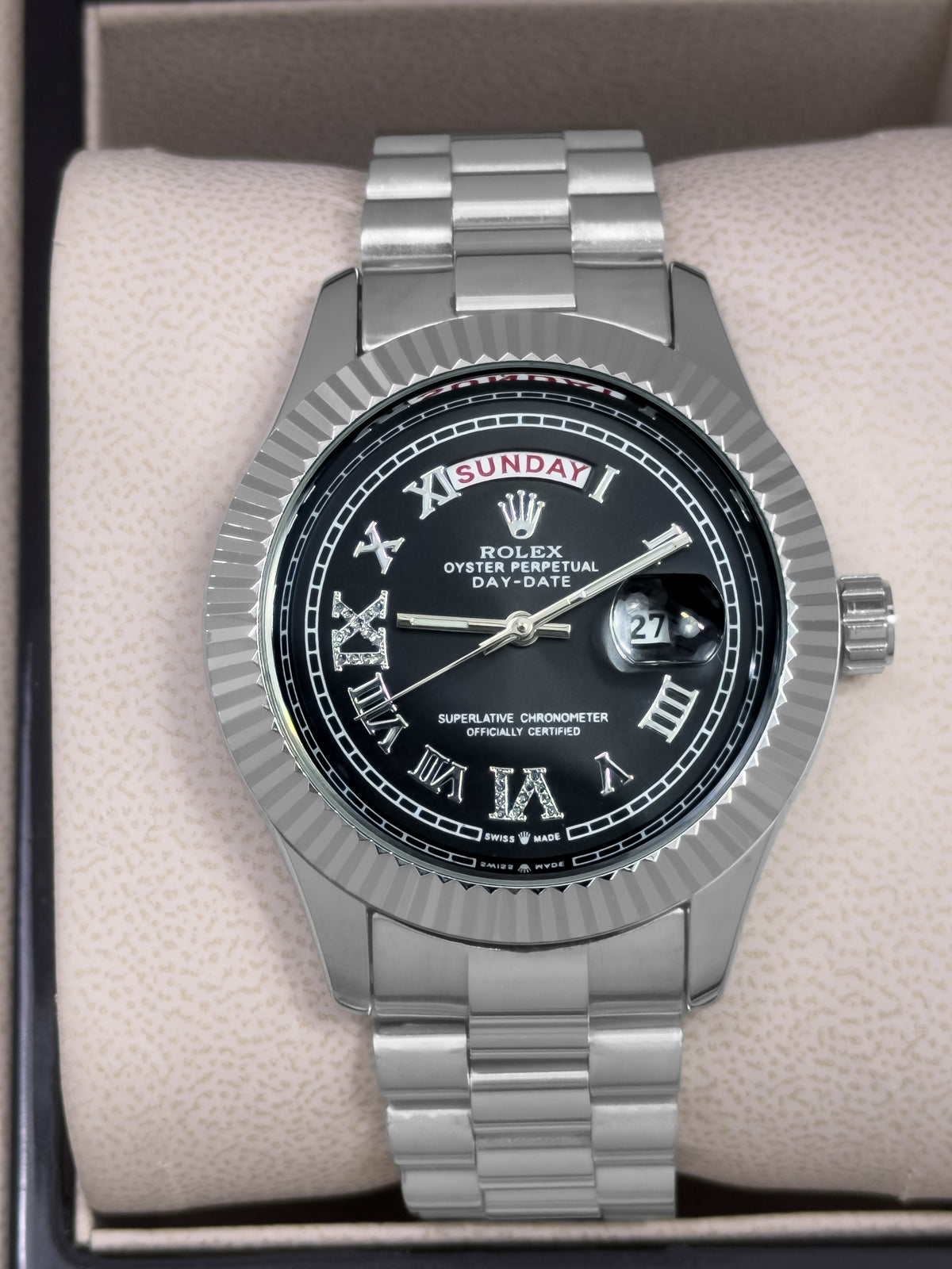 Reloj para Hombre Presidential Excellence - Silver Night | 24K Relojes
