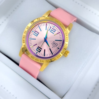 RELOJ Q&Q DAMA SILICONA NUMEROS TORNASOL
