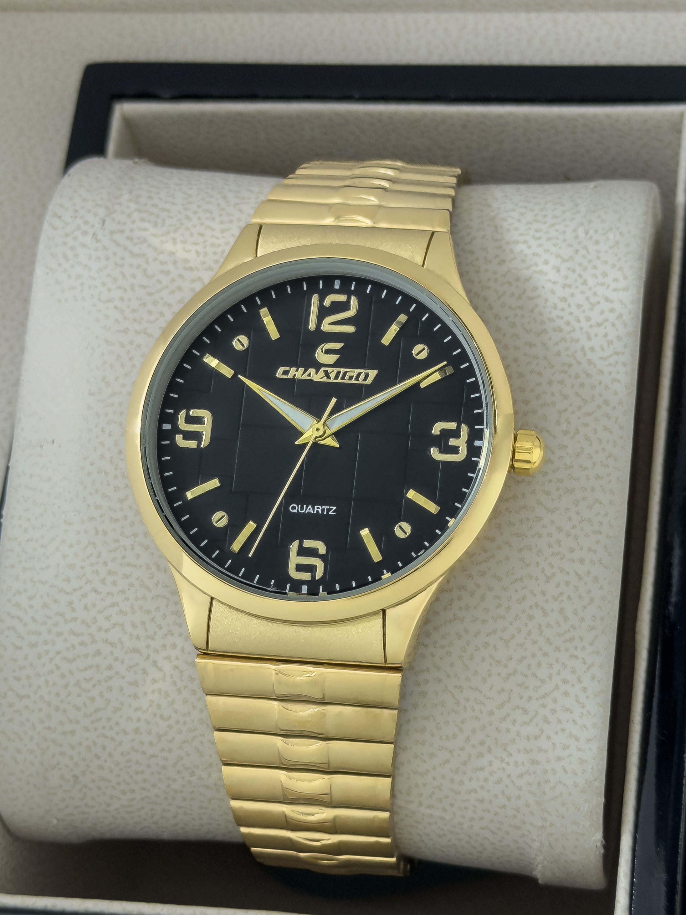 Reloj para Hombre The Classic Grid - DORADO - NEGRO | 24K Relojes