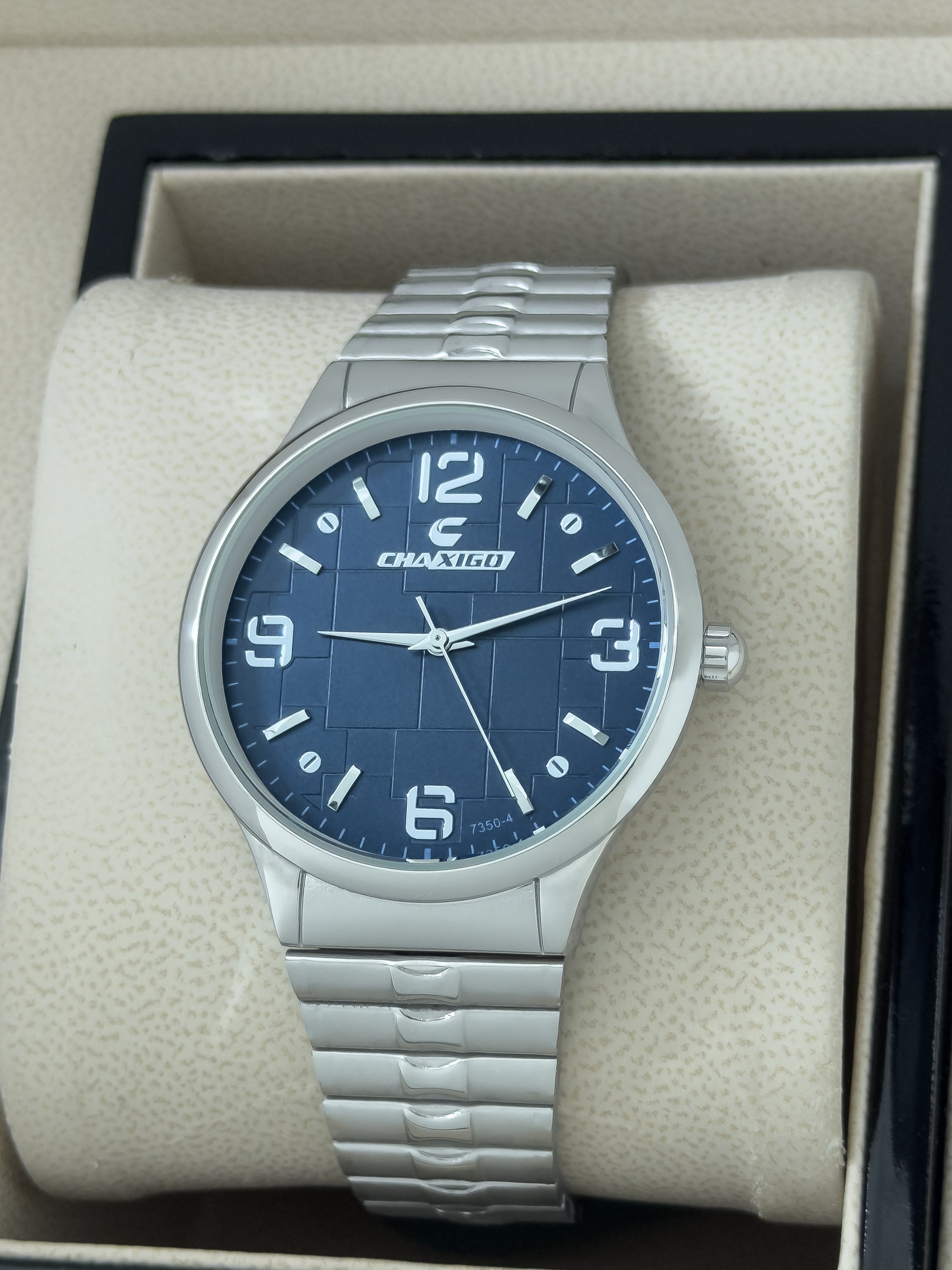Reloj para Hombre The Classic Grid - PLATEADO - AZUL | 24K Relojes