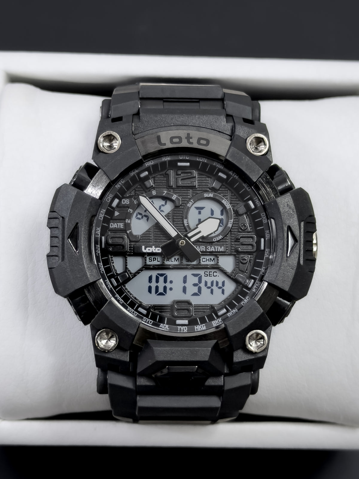 Reloj Loto Maverick Tactical Hybrid - Midnight Black Stealth | 24K Relojes