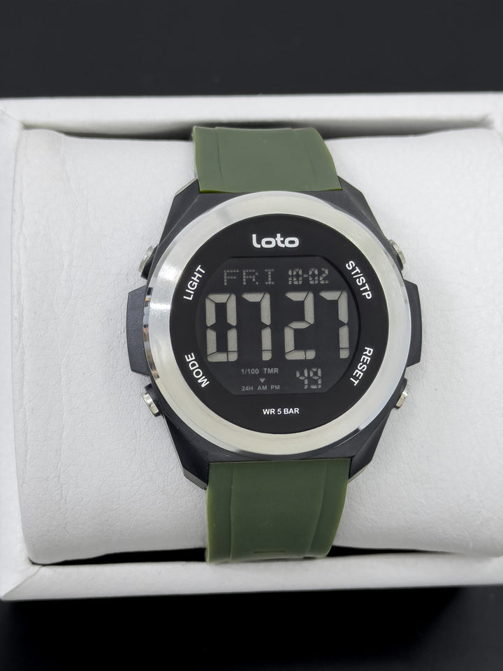 Reloj Loto Horizon Max - Olive Ranger Silver | 24K Relojes