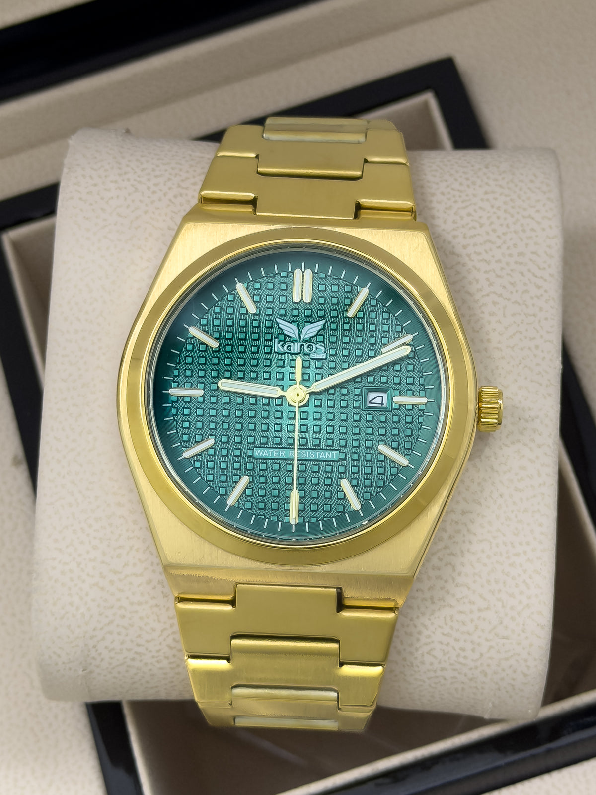 Reloj para Hombre Kairos Quantum - Oro Bosque | 24K Relojes