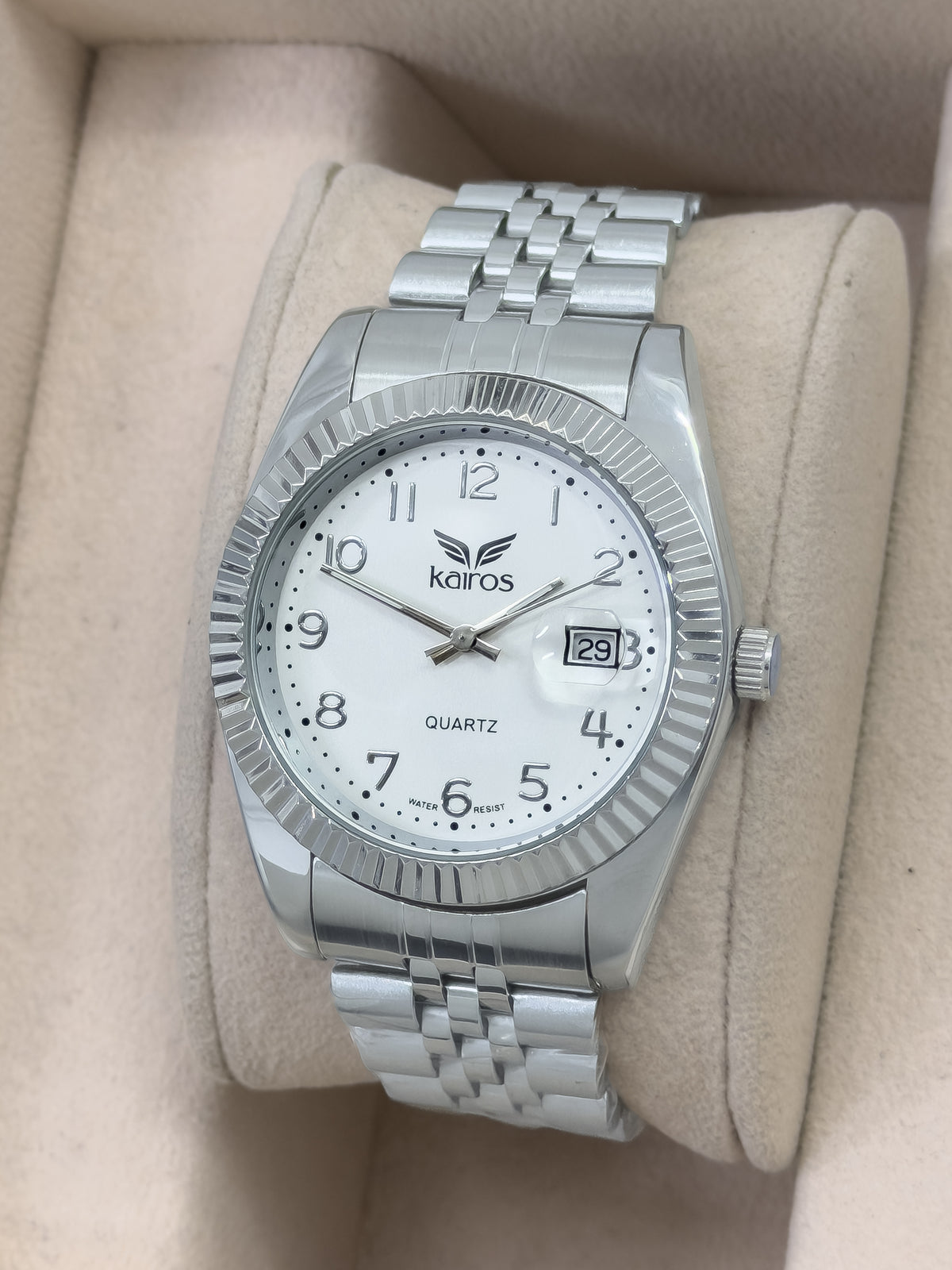Reloj para Hombre Kairos Elegance - Sterling Silver Minimal | 24K Relojes