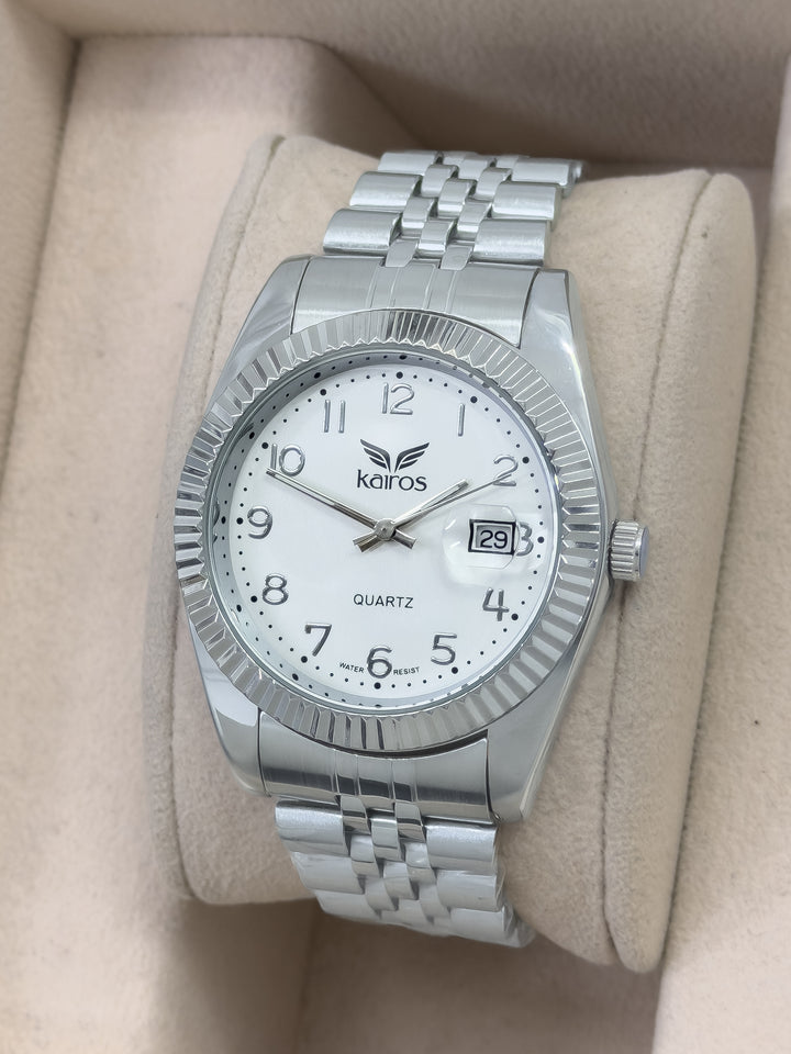Reloj para Hombre Kairos Elegance - Sterling Silver Minimal | 24K Relojes